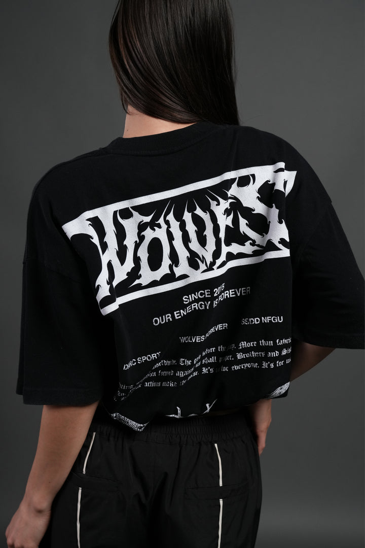 Death's-Head Premium Oversized Tee in Black