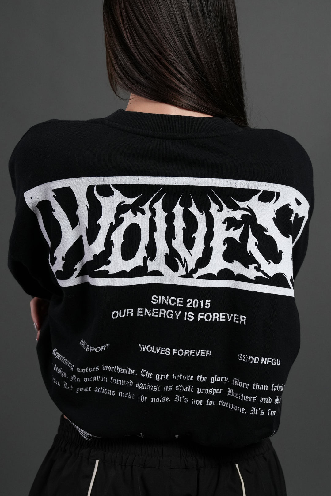 Death's-Head Premium Oversized Tee in Black