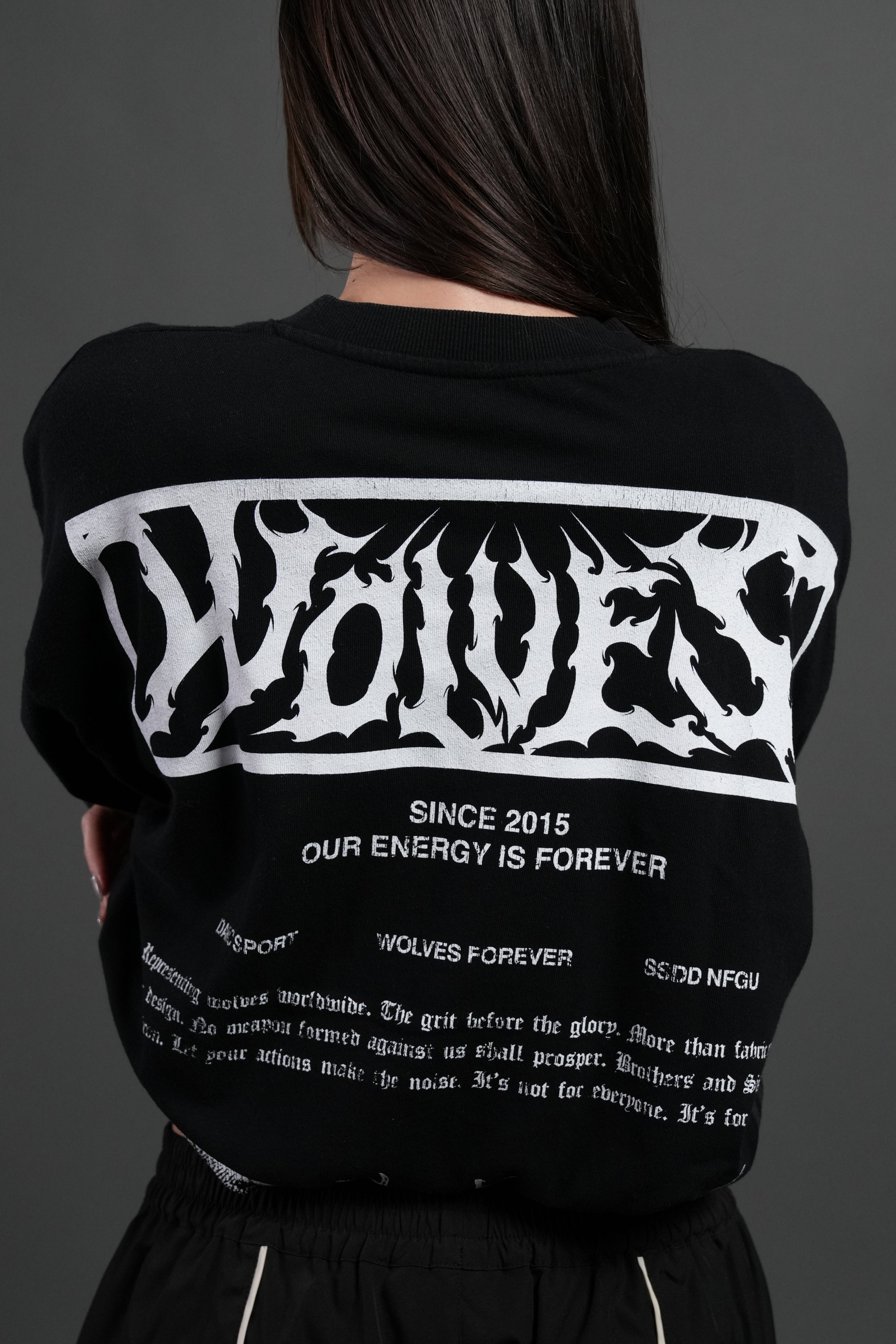 Death's-Head Premium Oversized Tee in Black