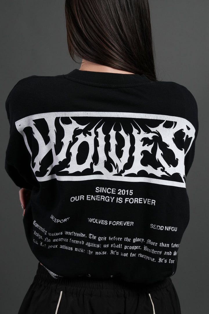 Death's-Head Premium Oversized Tee in Black
