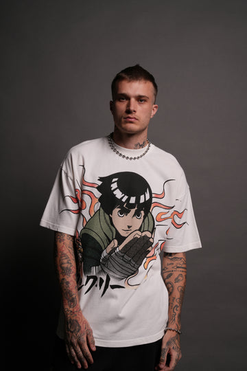 Rock "Premium" Oversized Tee in Cream