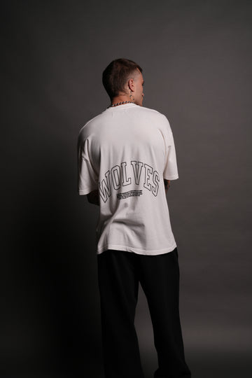 Rock "Premium" Oversized Tee in Cream
