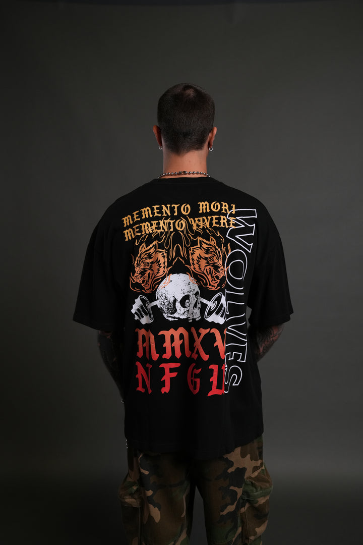 Yesterday's Gone "Premium" Oversized Tee in Black