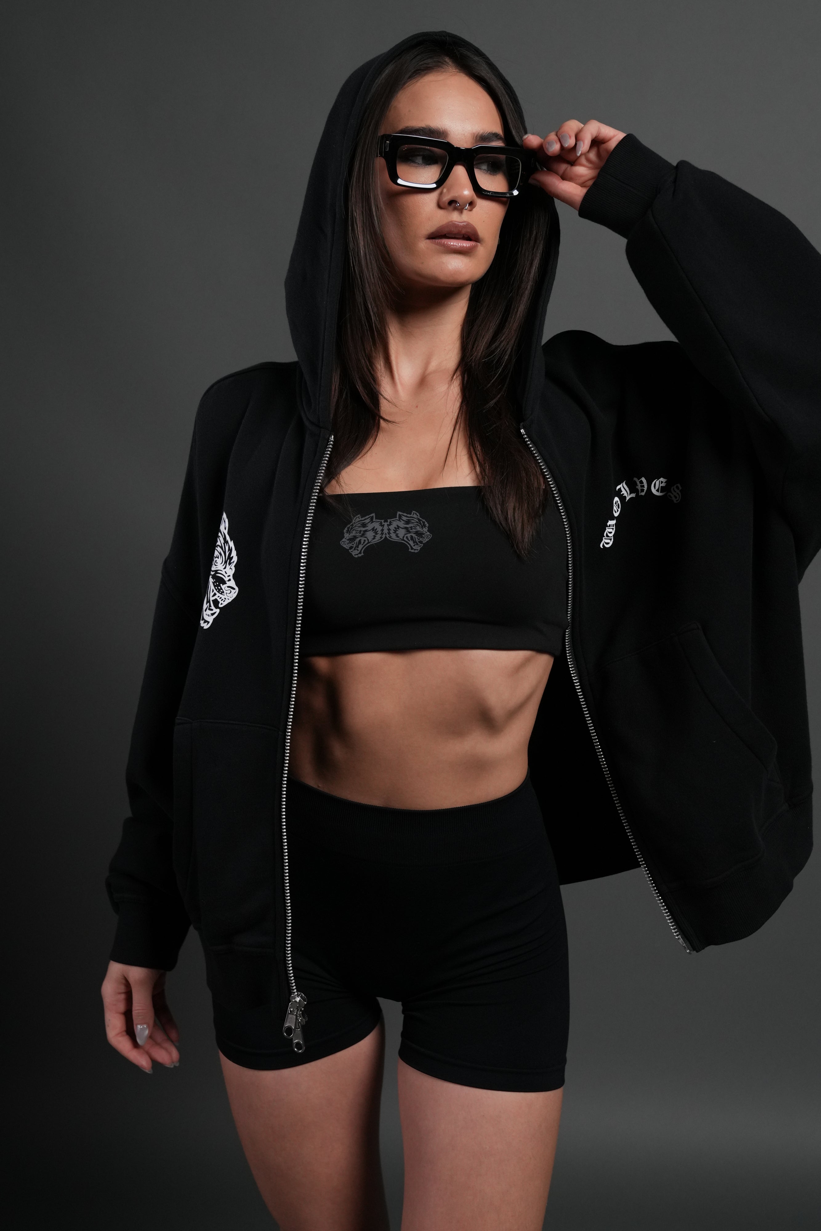 Next Of Kin NFGU Vex Double Zip Hoodie in Black – DarcSport