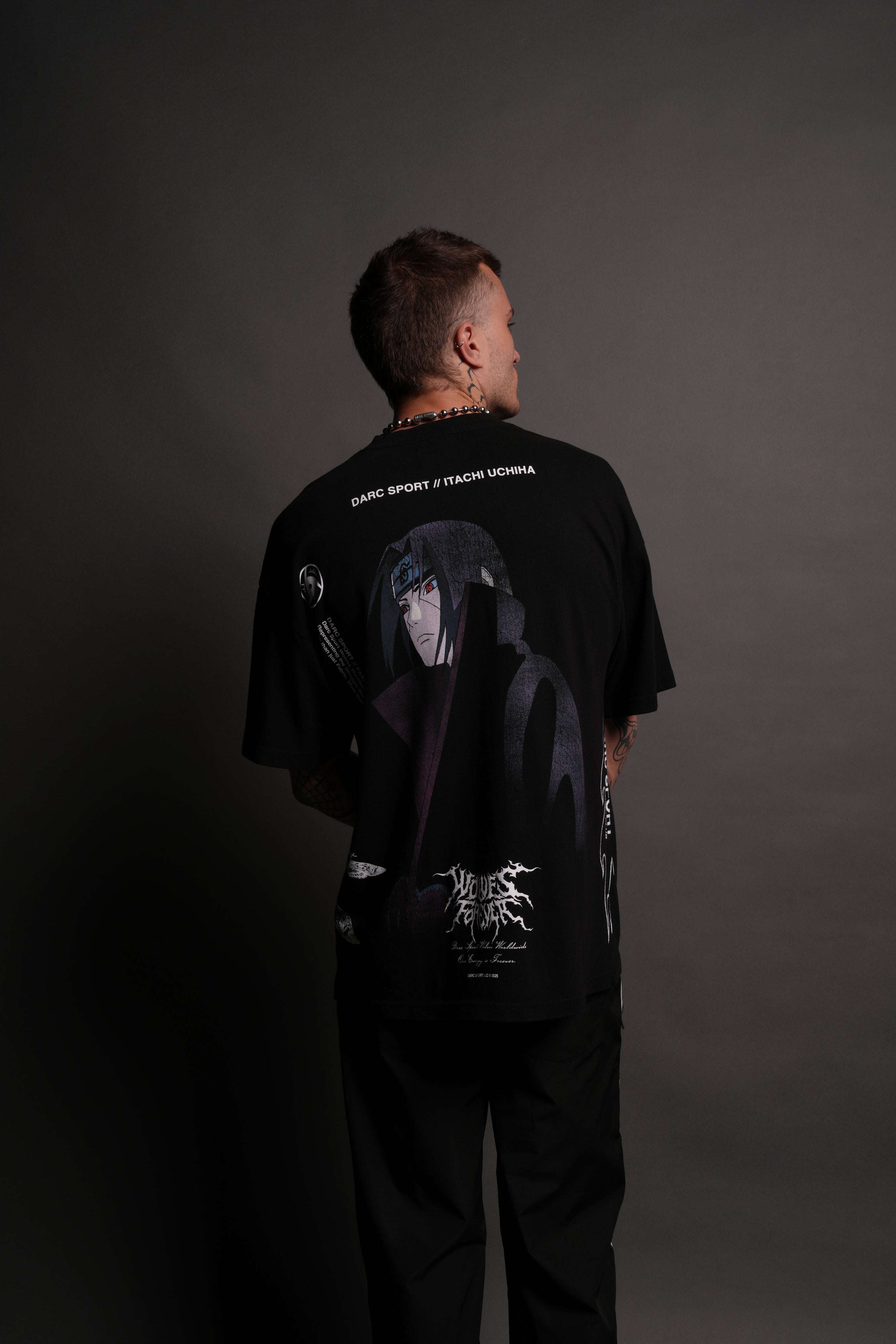 Itachi Uchiha "Side By Side" Series Premium Tee in Black