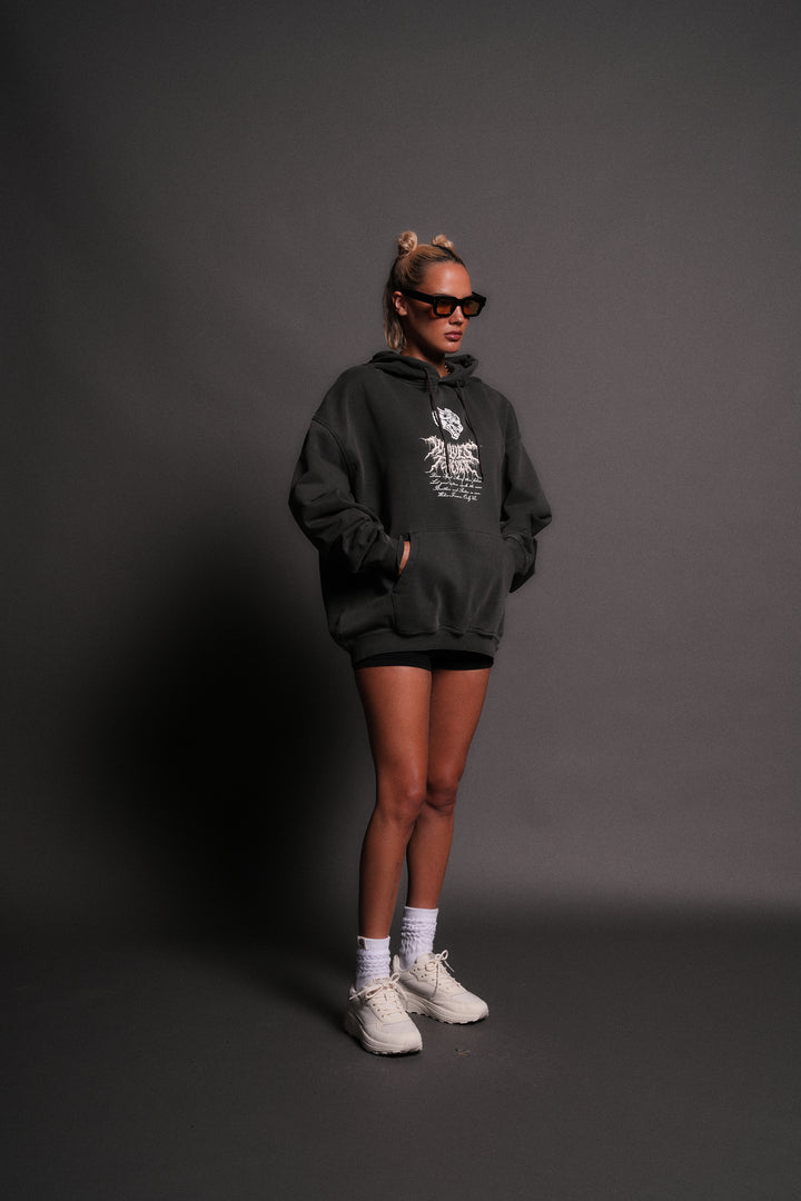 Jack Hammer "Grunge" Hoodie in Wolf Gray