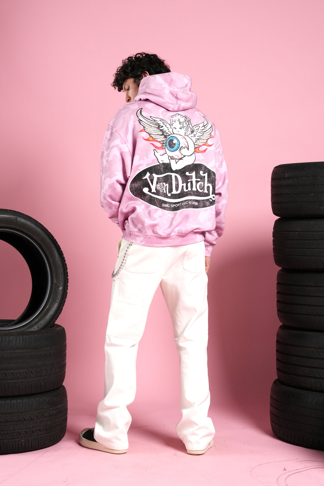 Von Wild Pierce Hoodie in Dsvd Bubblegum Camo