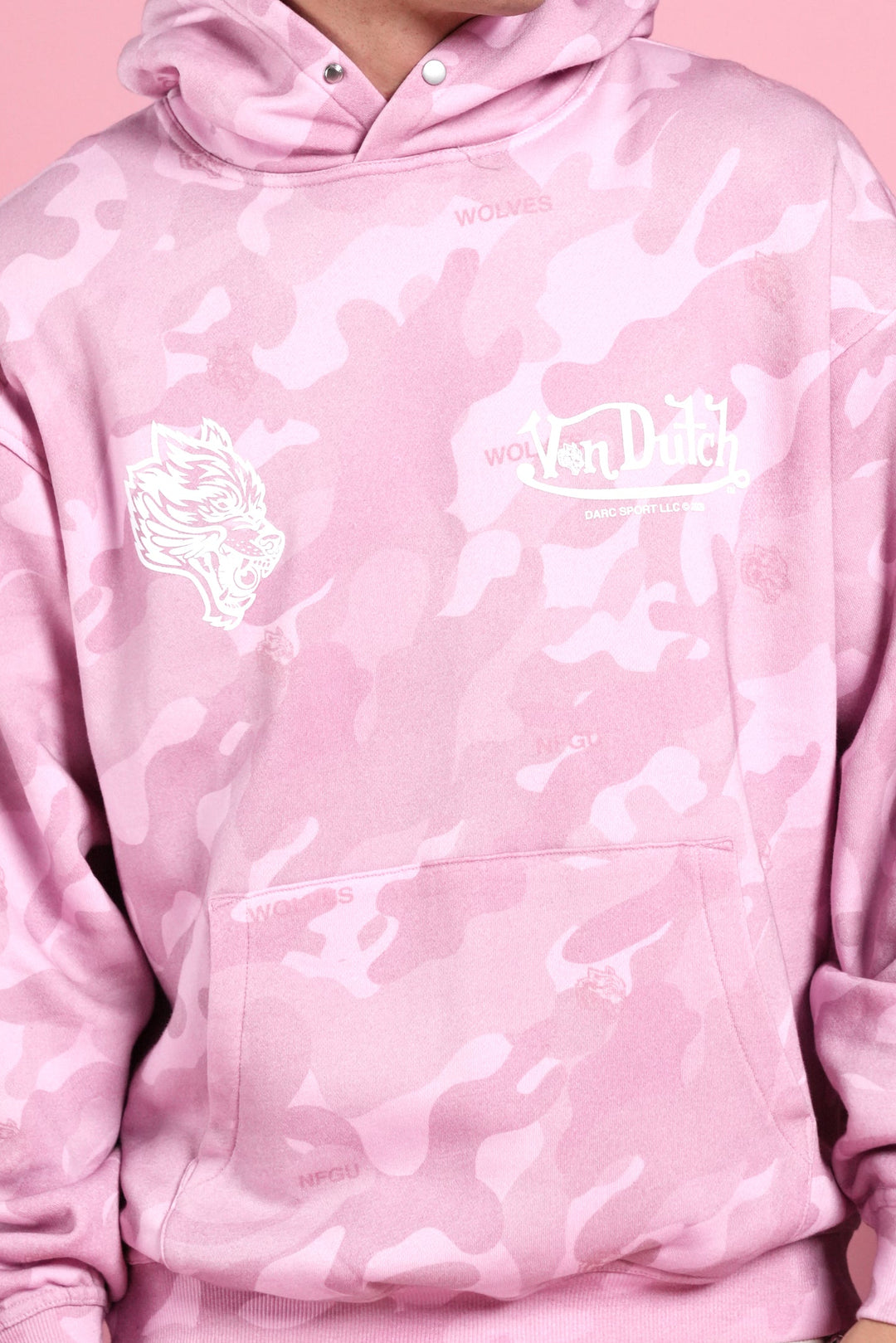 Von Wild Pierce Hoodie in Dsvd Bubblegum Camo