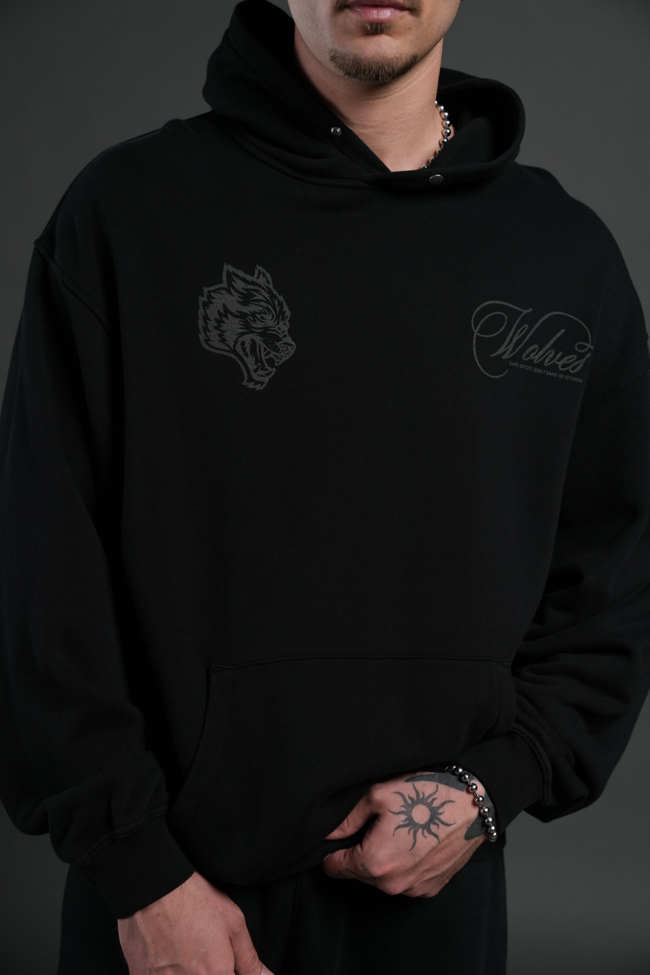 Nocturne Bloom "Pierce" Hoodie in Black