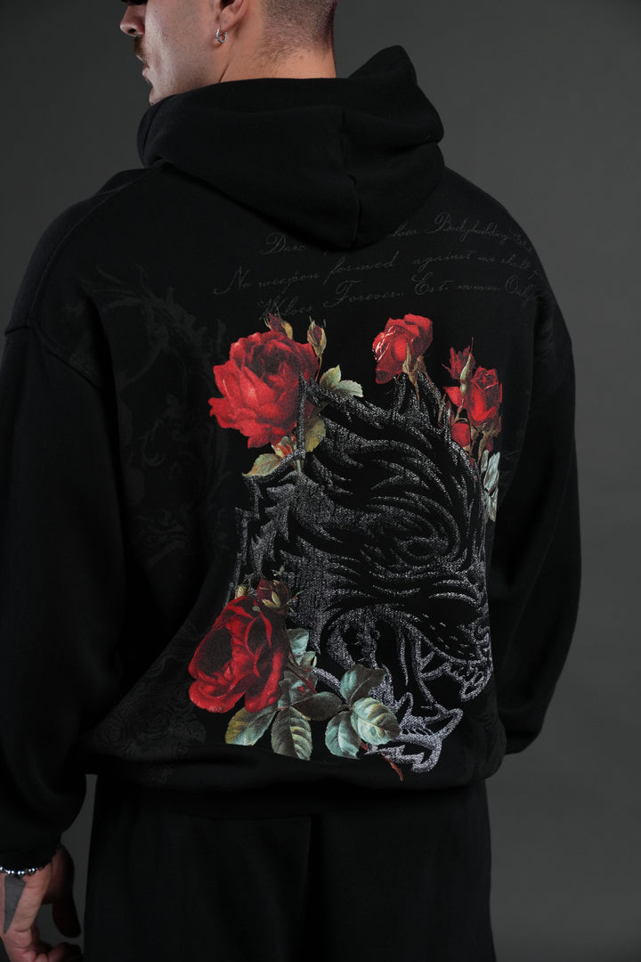 Nocturne Bloom "Pierce" Hoodie in Black