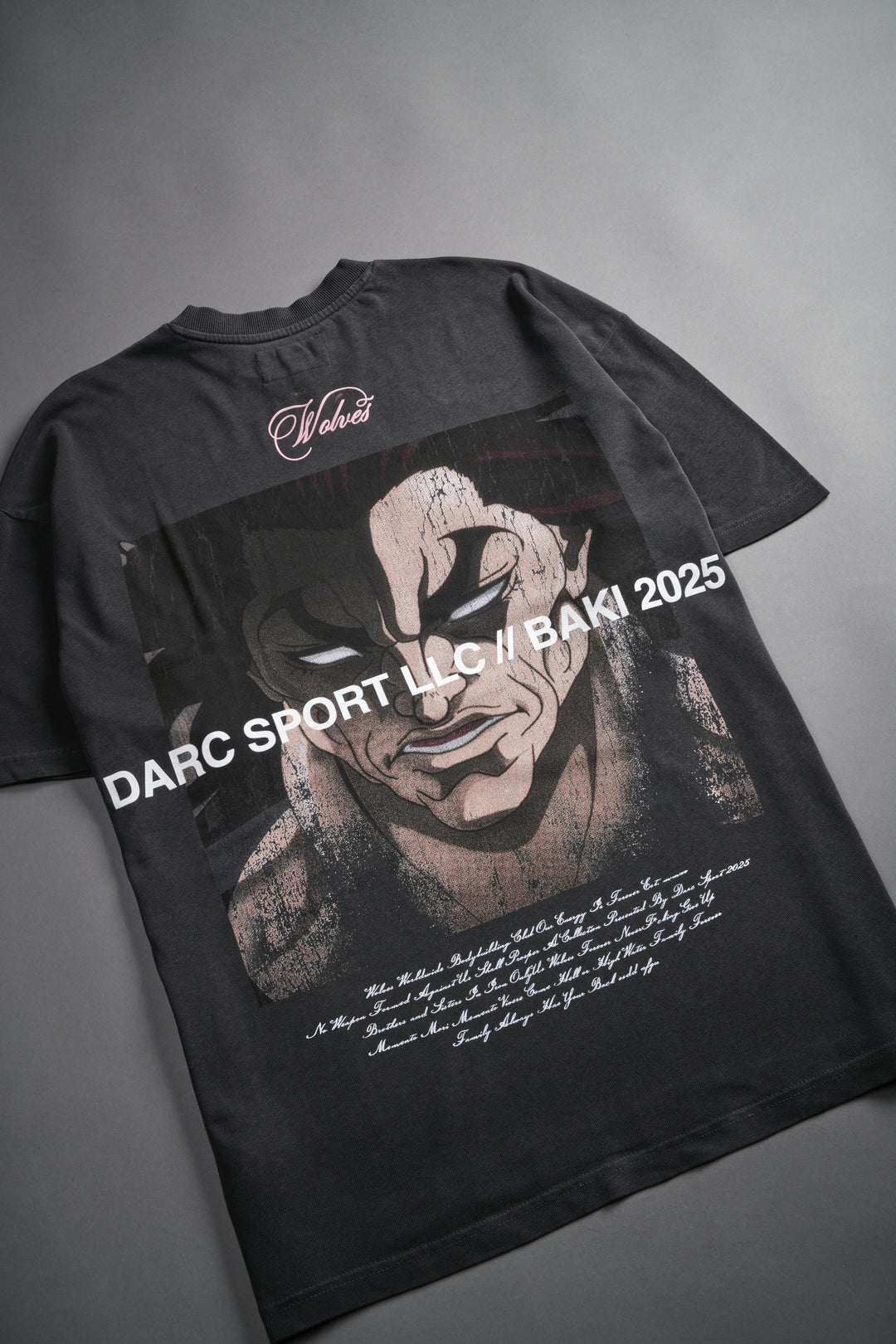 (1 Of 500) Wrath of Ogre "Premium" Oversized Tee in Wolf Gray