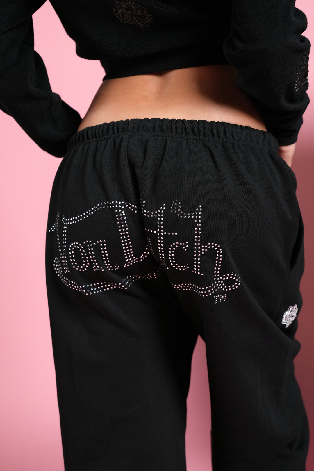 Y2Kulture Lightweight Lounger Sweat Pants in Black