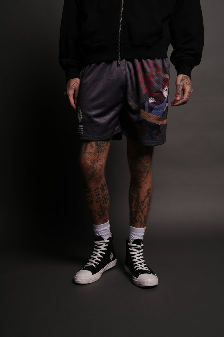 Gaara Mesh Shorts in Wolf Gray
