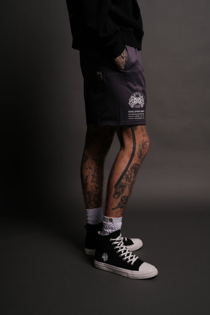 Gaara Mesh Shorts in Wolf Gray