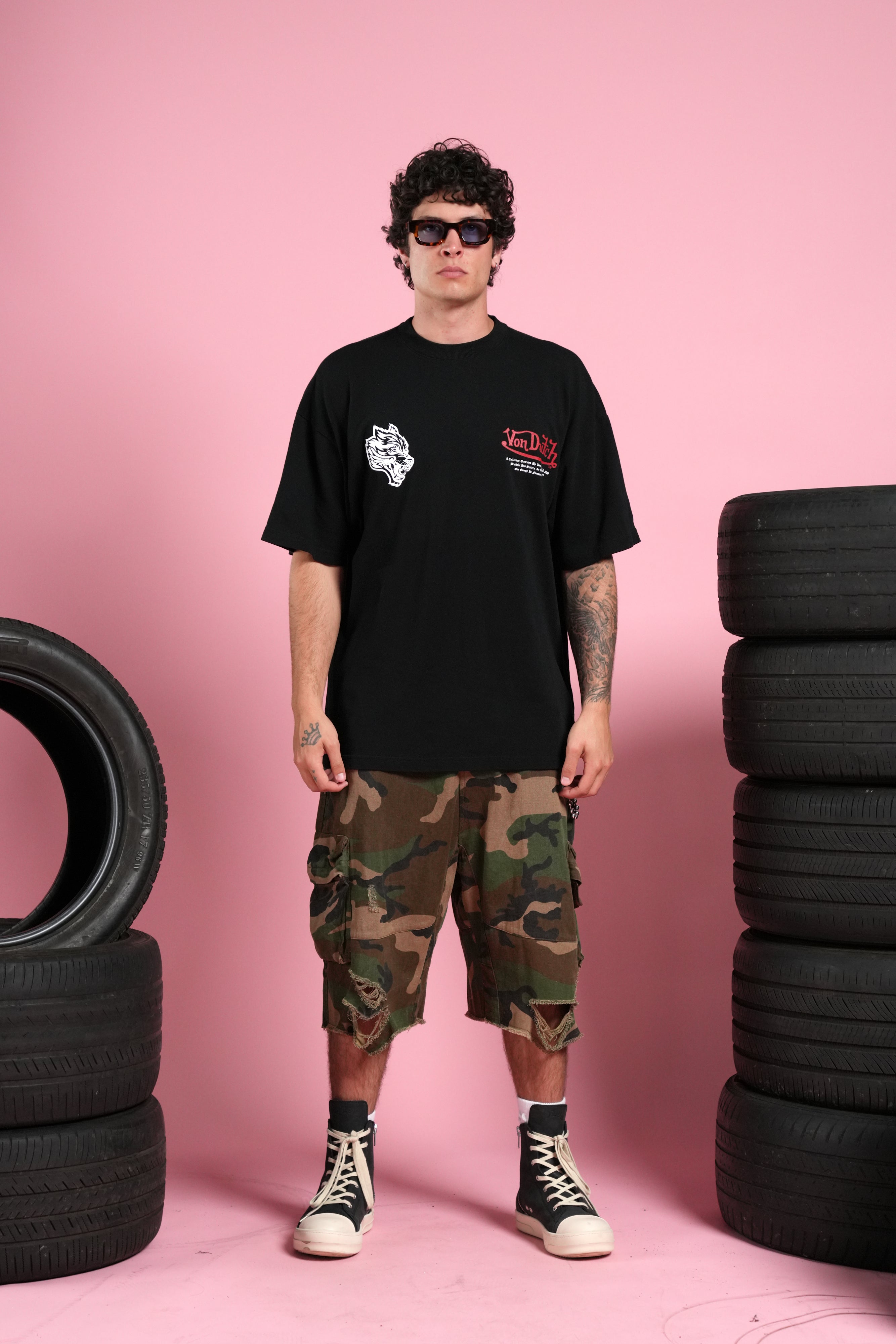 Eye of the Beholder Premium Oversized Tee in Black