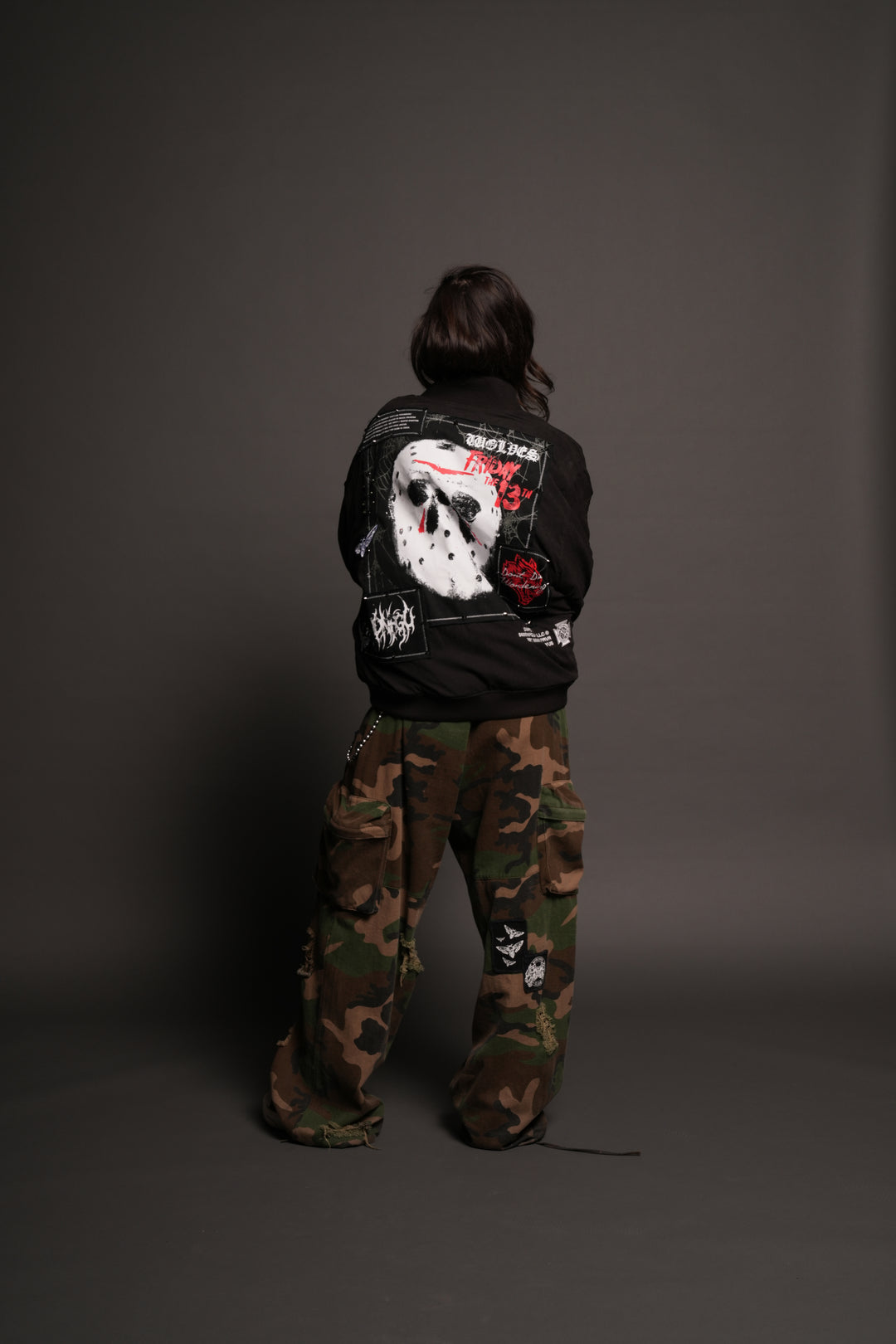 Jason Frvr Cloud Quilted Reversible Bomber Jacket In Black/Oxblood