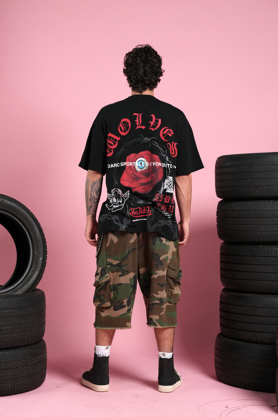 Eye of the Beholder Premium Oversized Tee in Black