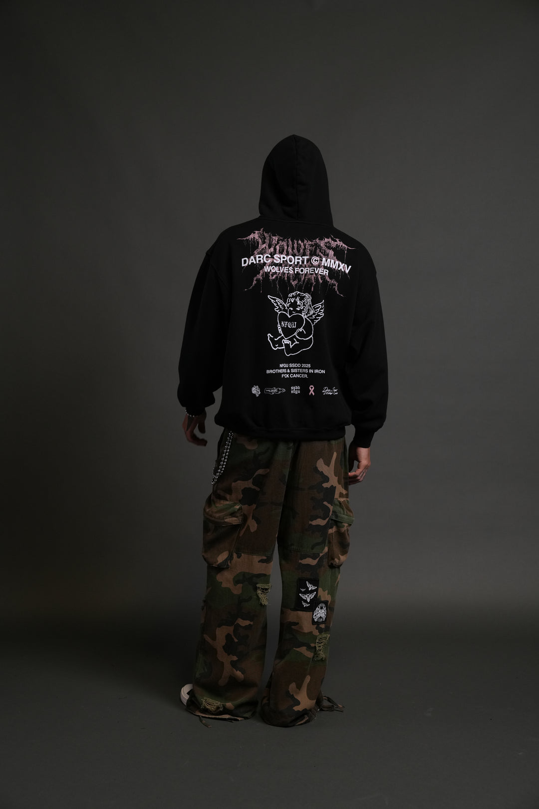 Cherub Core "Pierce" Hoodie in Black