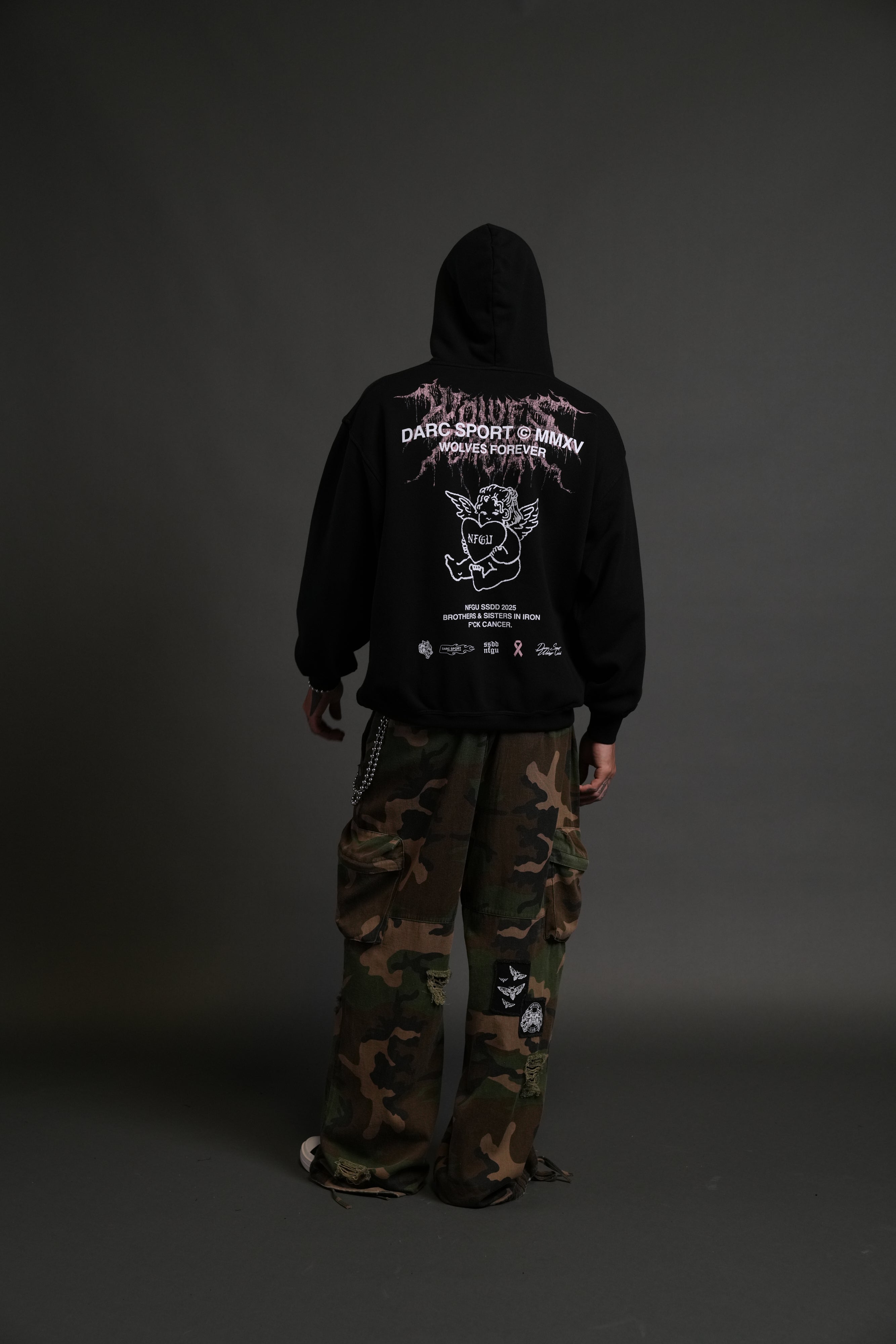 Cherub Core "Pierce" Hoodie in Black