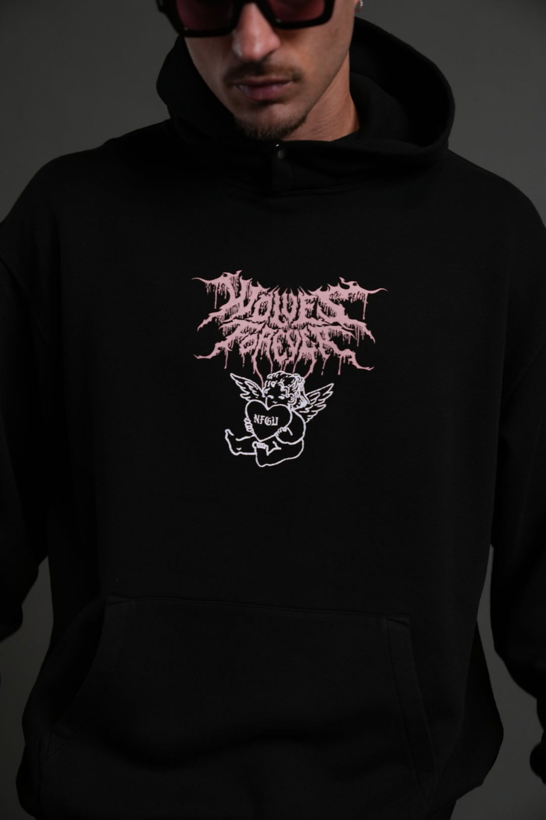 Cherub Core "Pierce" Hoodie in Black