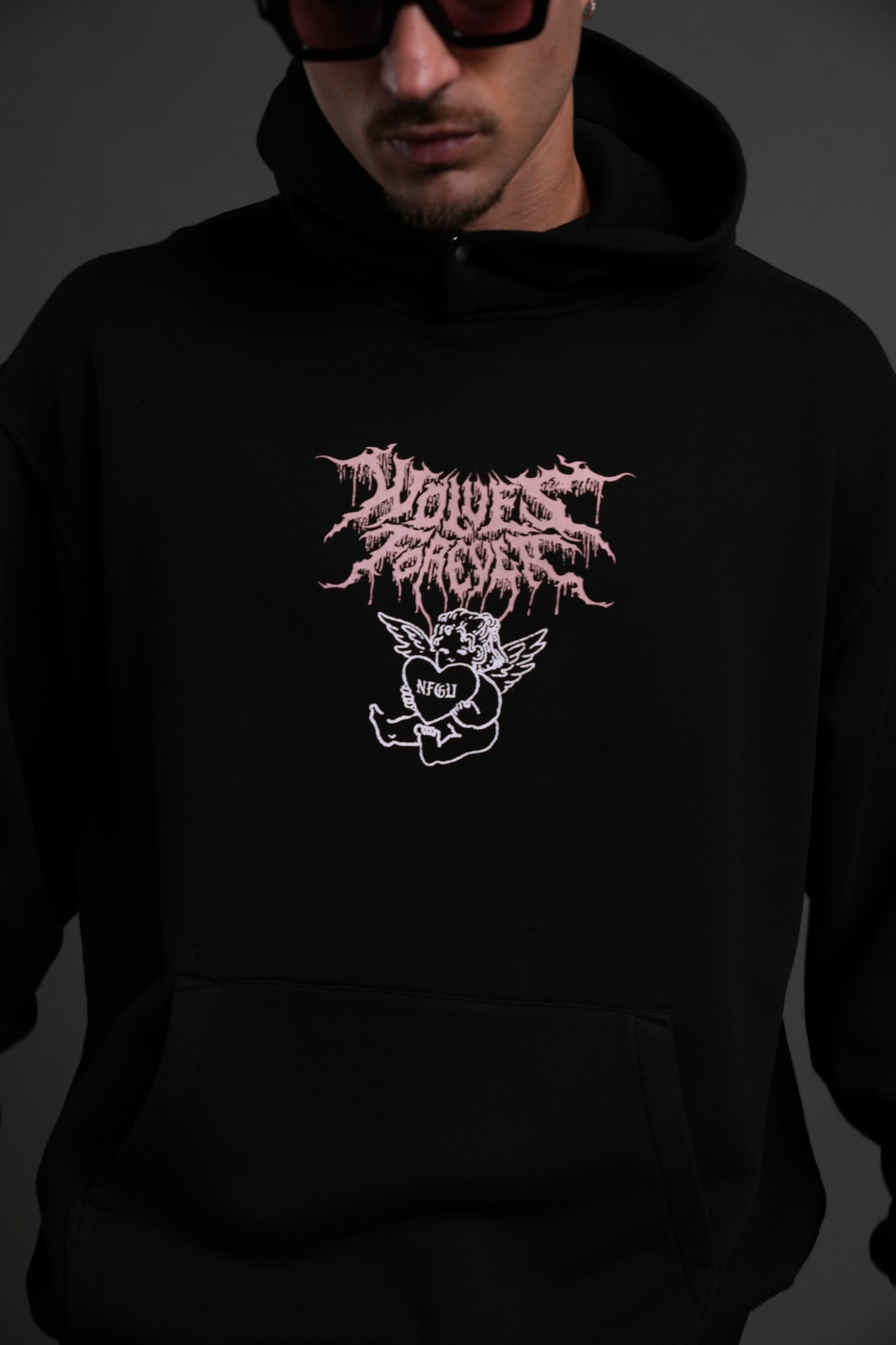 Cherub Core "Pierce" Hoodie in Black