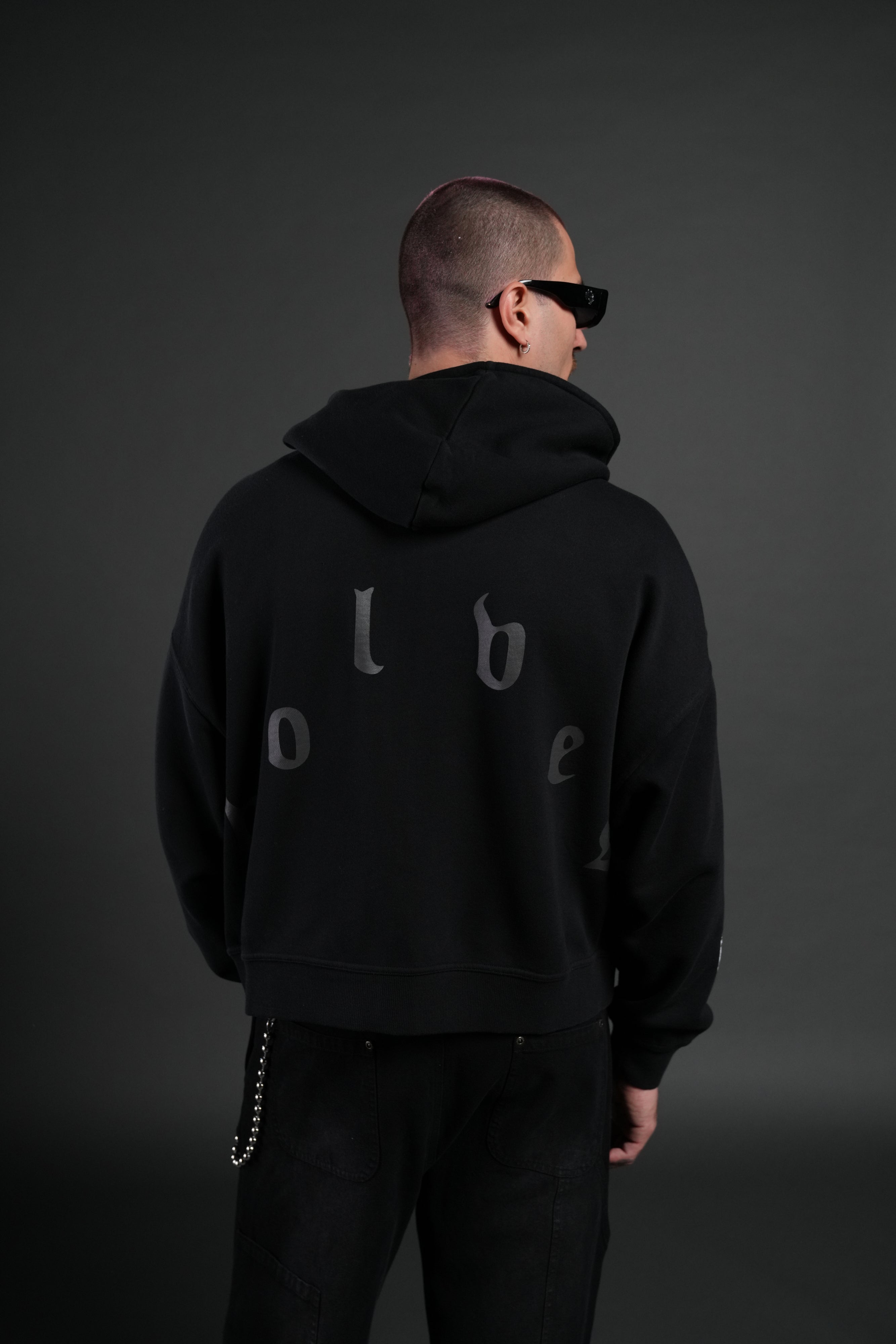 Heart of Thorns Vex Double Zip Hoodie in Black