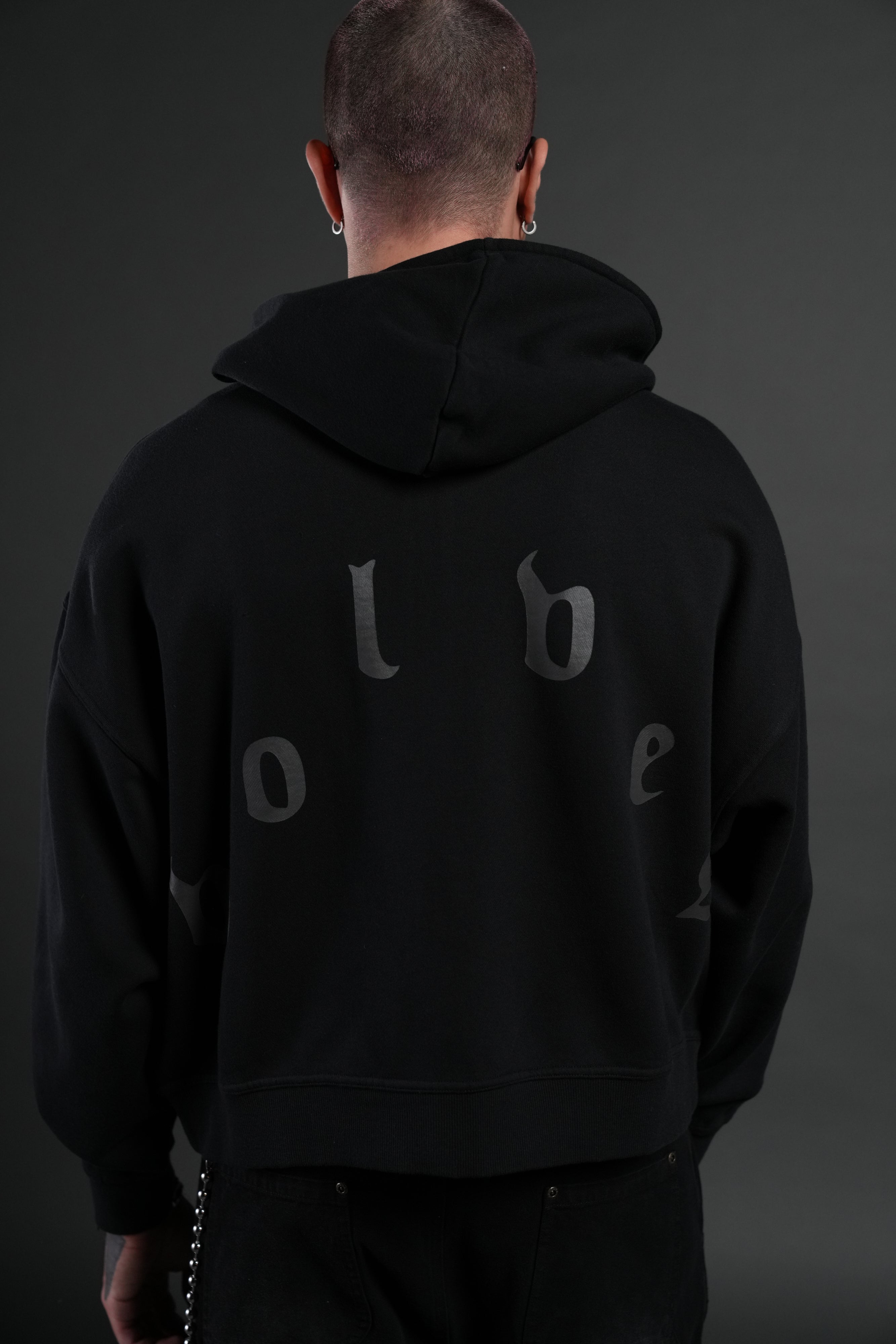Heart of Thorns Vex Double Zip Hoodie in Black