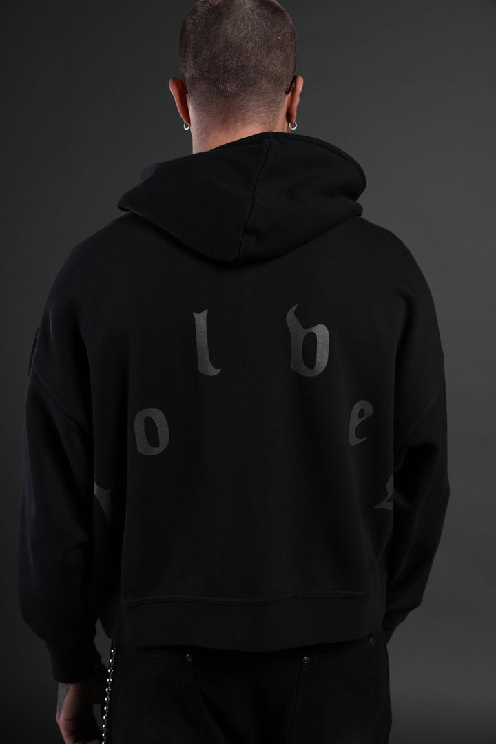 Heart of Thorns Vex Double Zip Hoodie in Black