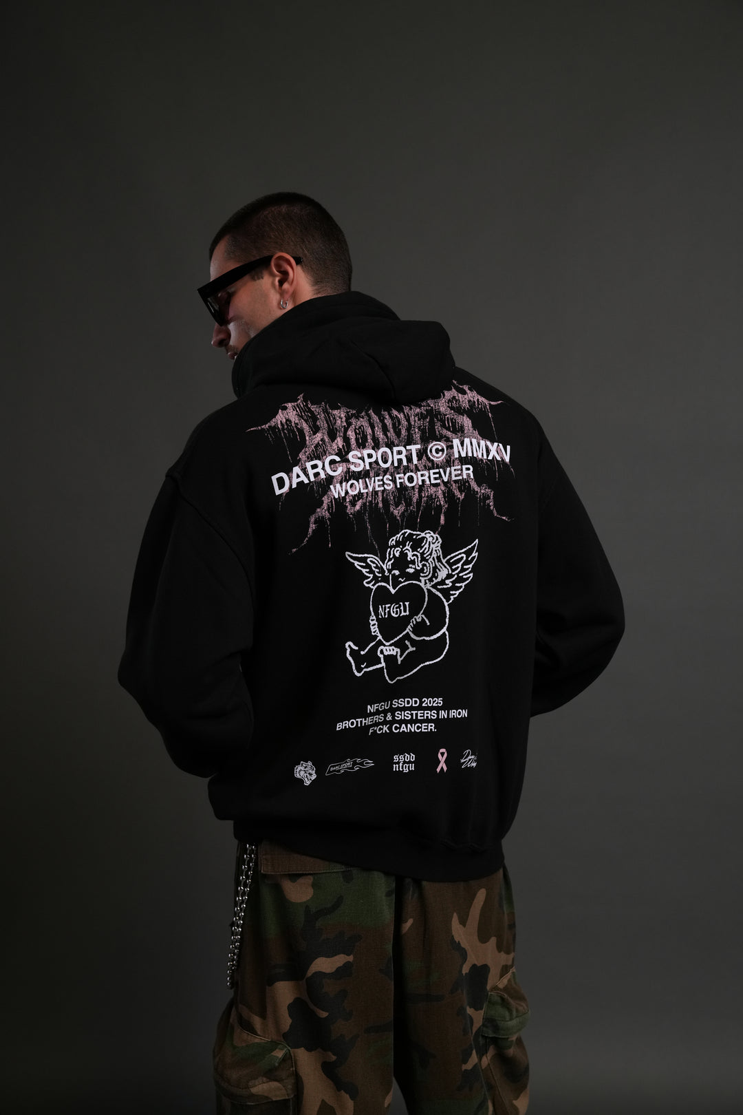 Cherub Core "Pierce" Hoodie in Black