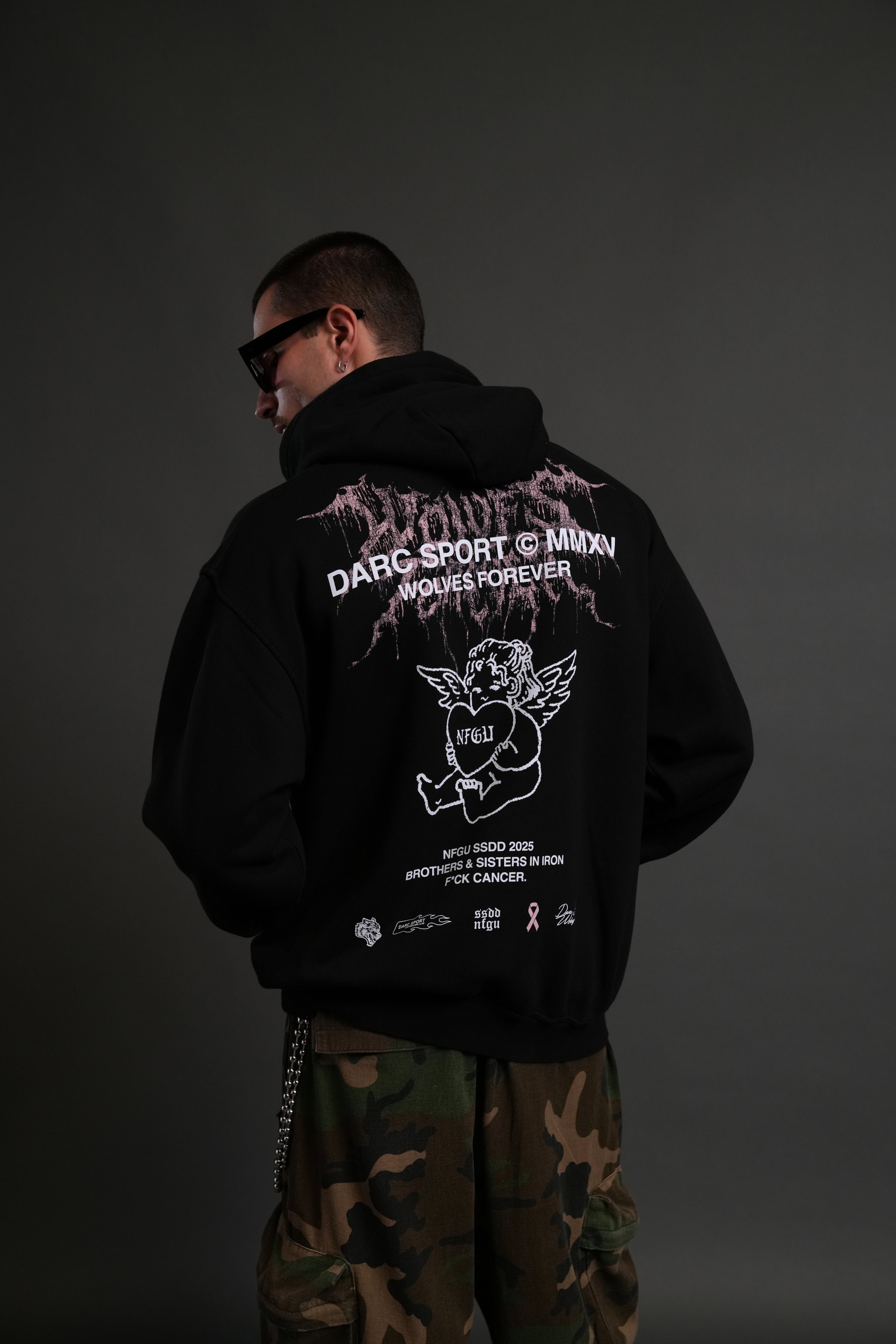 Cherub Core "Pierce" Hoodie in Black
