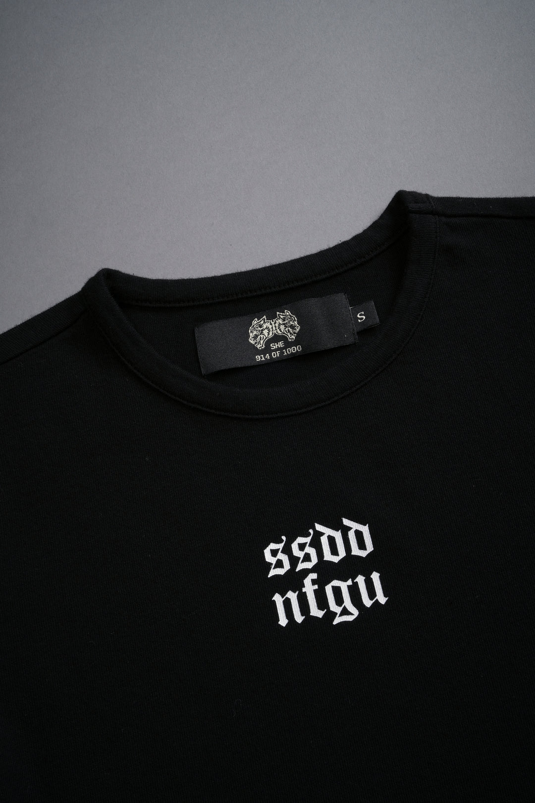 Wolf Label SSDDNFGU "Baby" Tee in Black