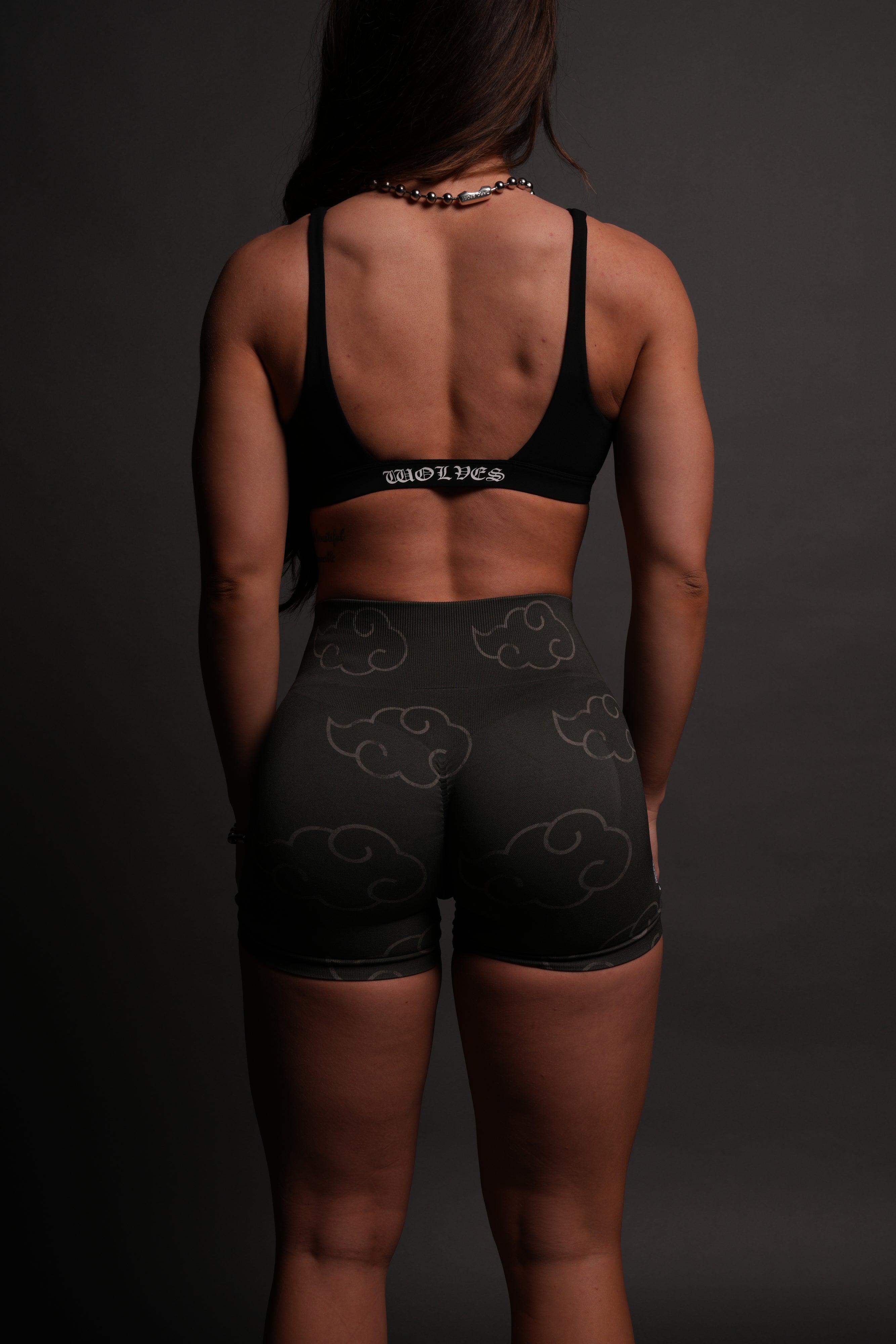 Wolf Cloud Everson Seamless "Training" Shorts in Pine Green