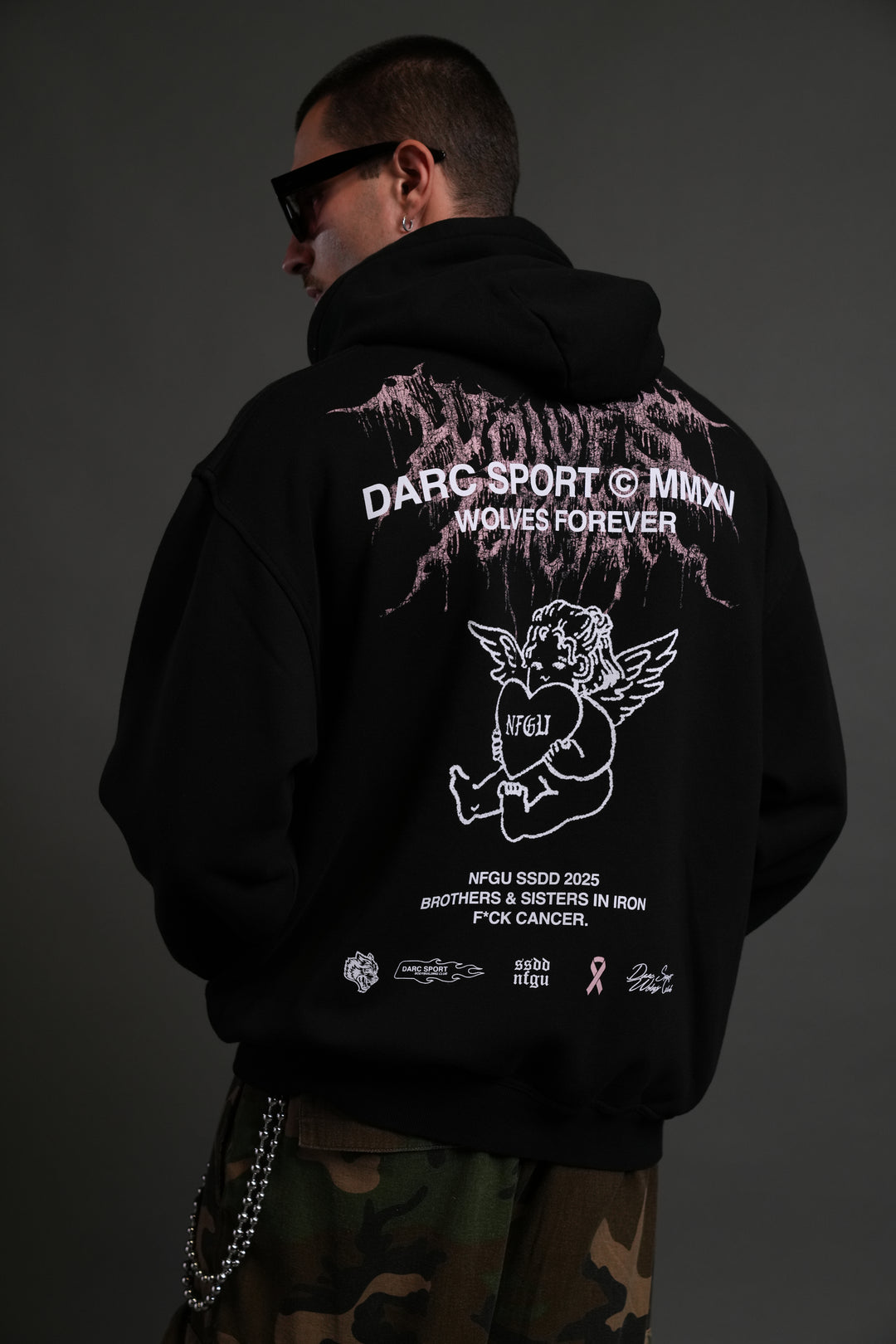 Cherub Core "Pierce" Hoodie in Black