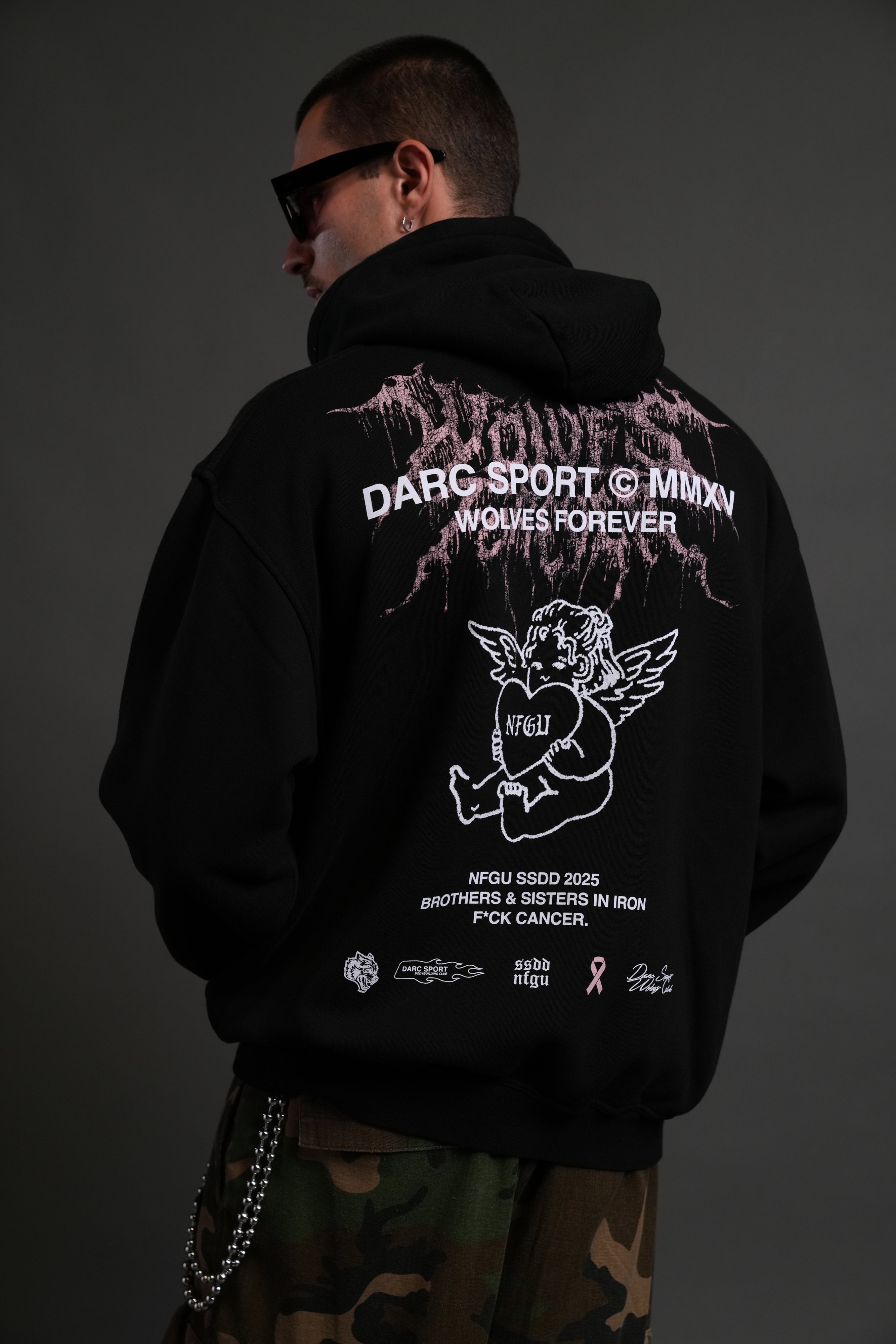 Cherub Core "Pierce" Hoodie in Black