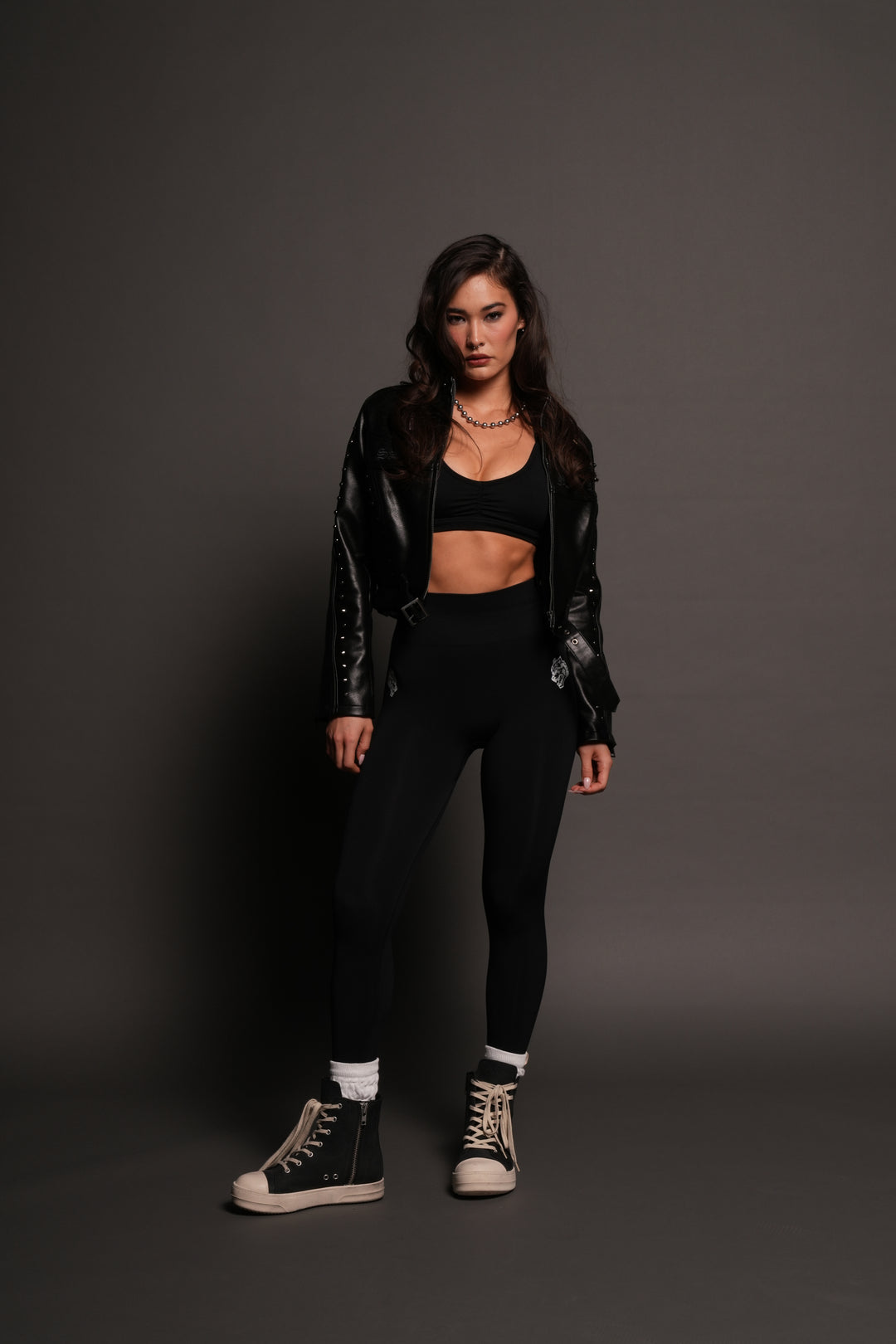 Dual Wolf Skylar Soft Seamless Leggings In Black