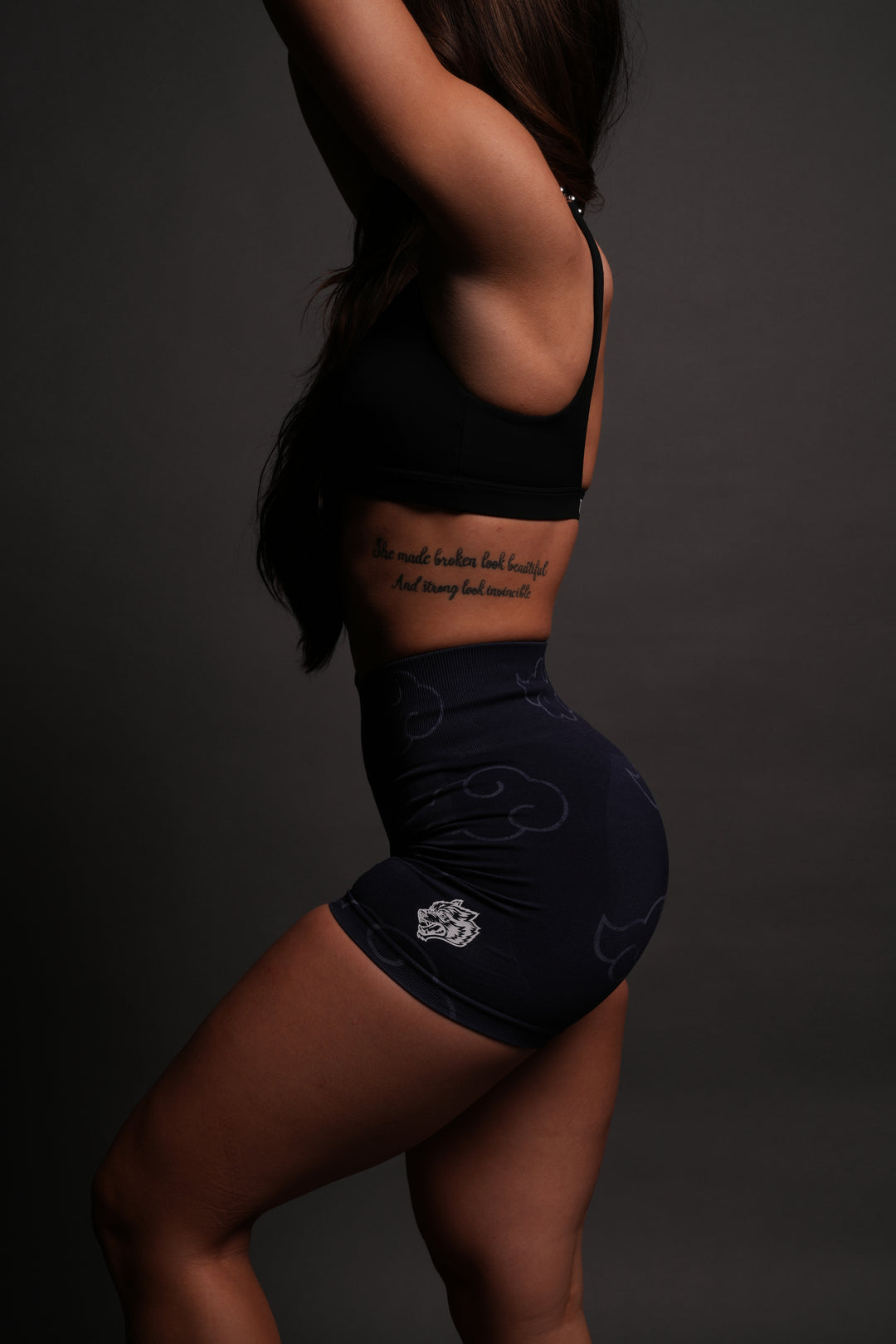 Wolf Cloud Everson Seamless "Training" Shorts in Storm Blue