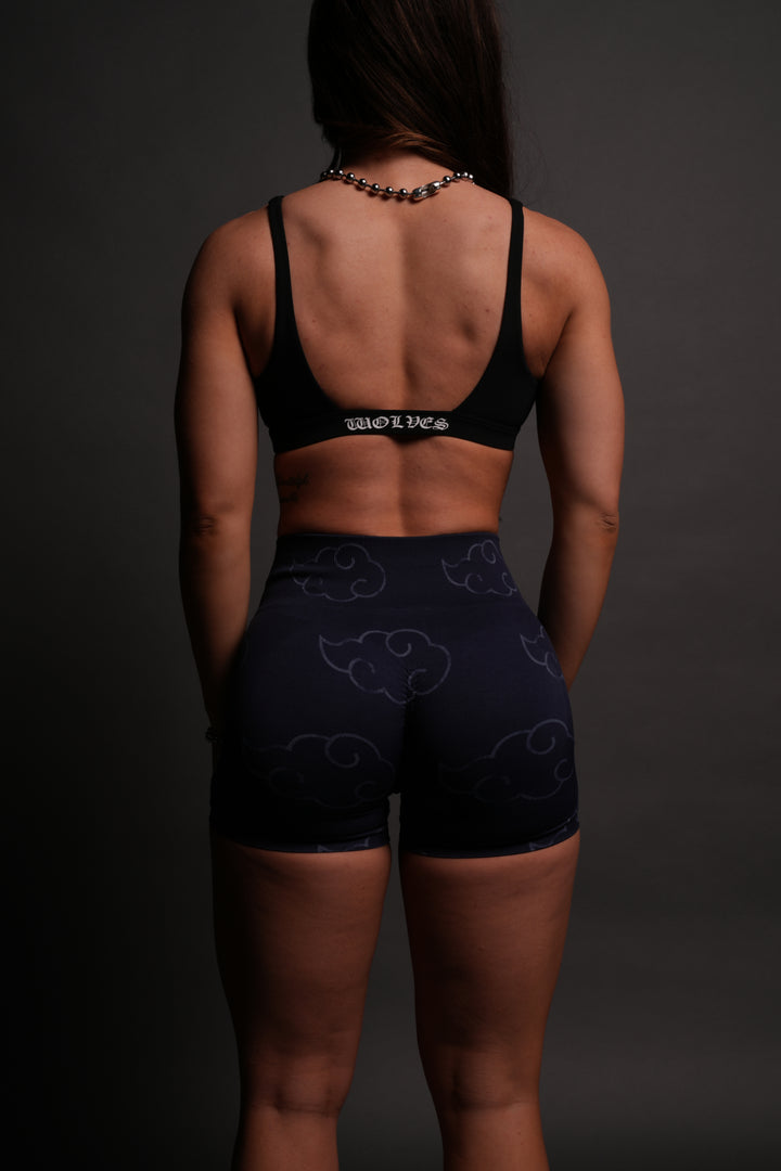 Wolf Cloud Everson Seamless "Training" Shorts in Storm Blue