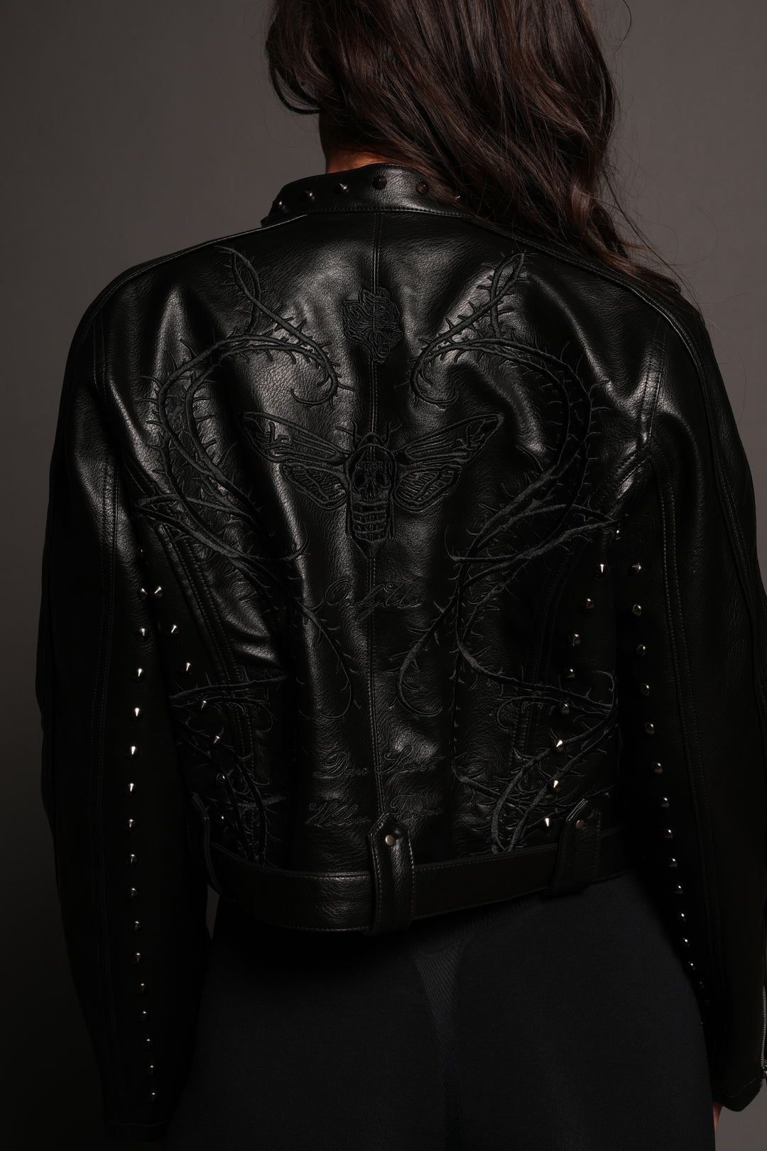 Mori Thorns Letty Moto Jacket In Black/Black