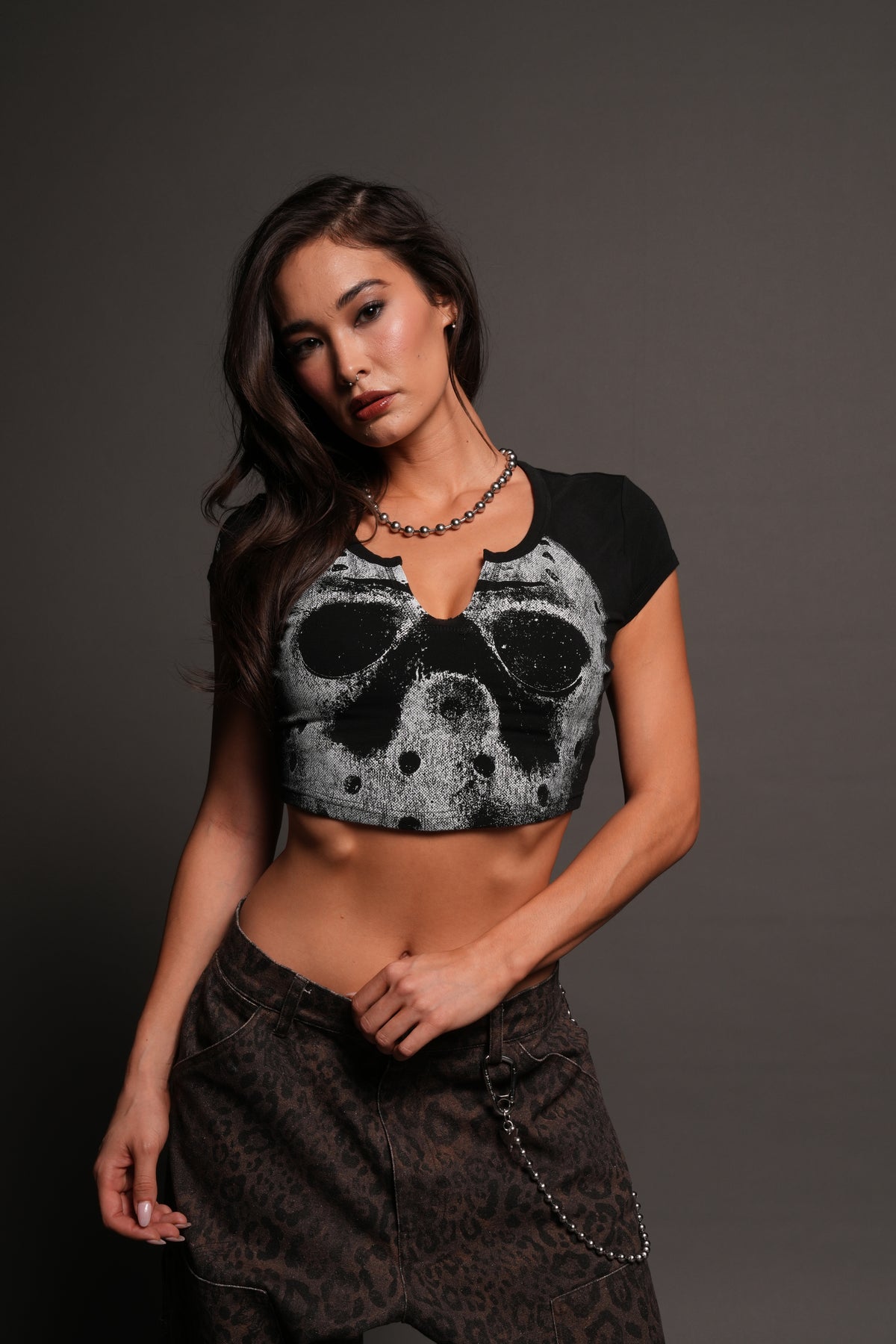 Jason Forever Josie Crop Baby Tee In Black