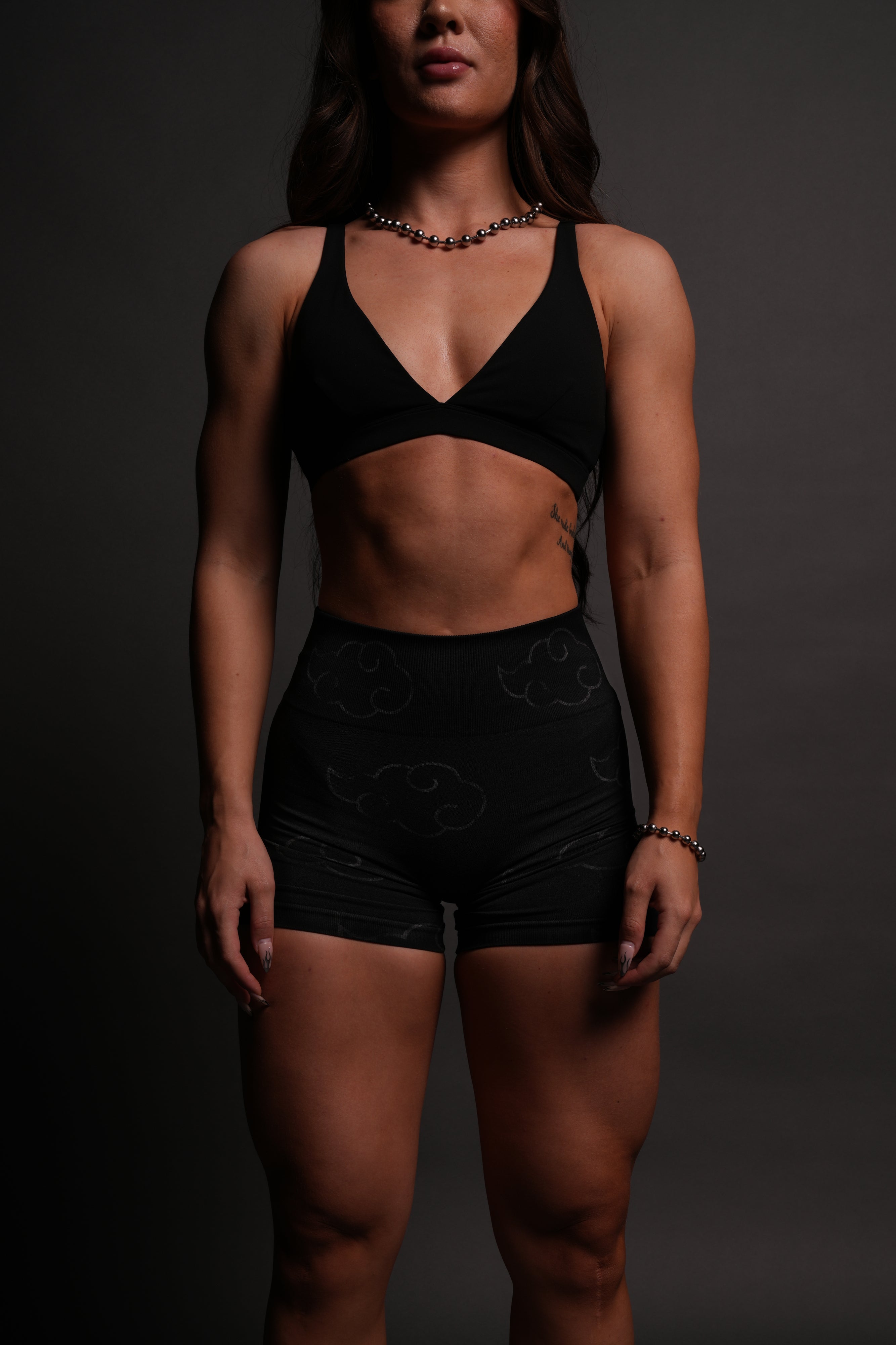 Wolf Cloud Everson Seamless "Training" Shorts in Black