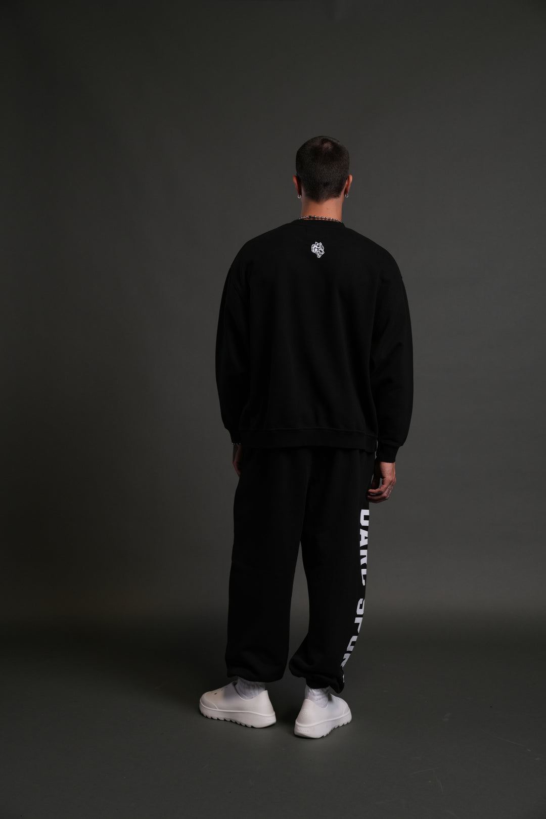 Darc Sport MMXV Grunge Oversized London Unisex Crewneck in Black