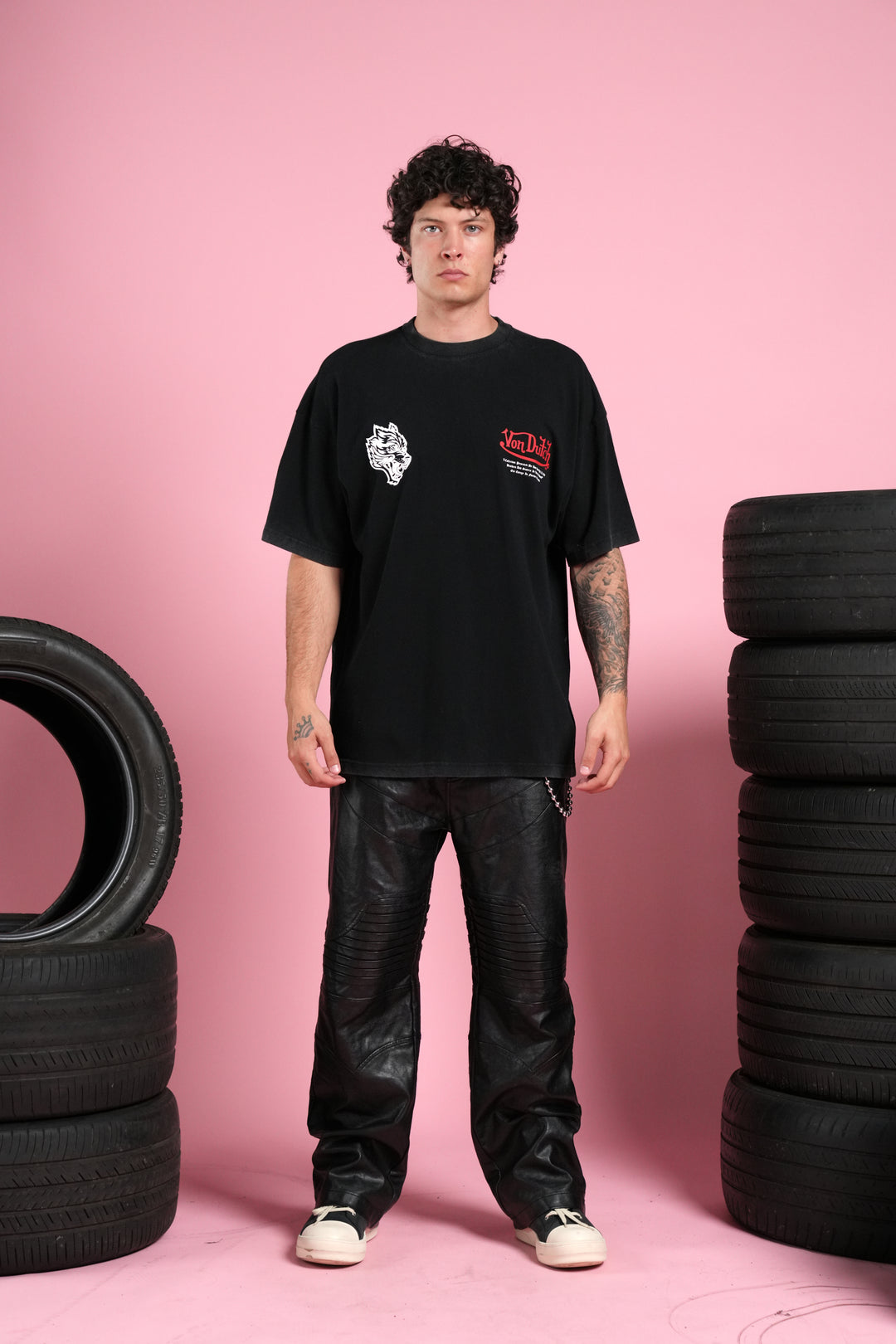 Eye Of The Beholder V2 Premium Oversized Tee in Black