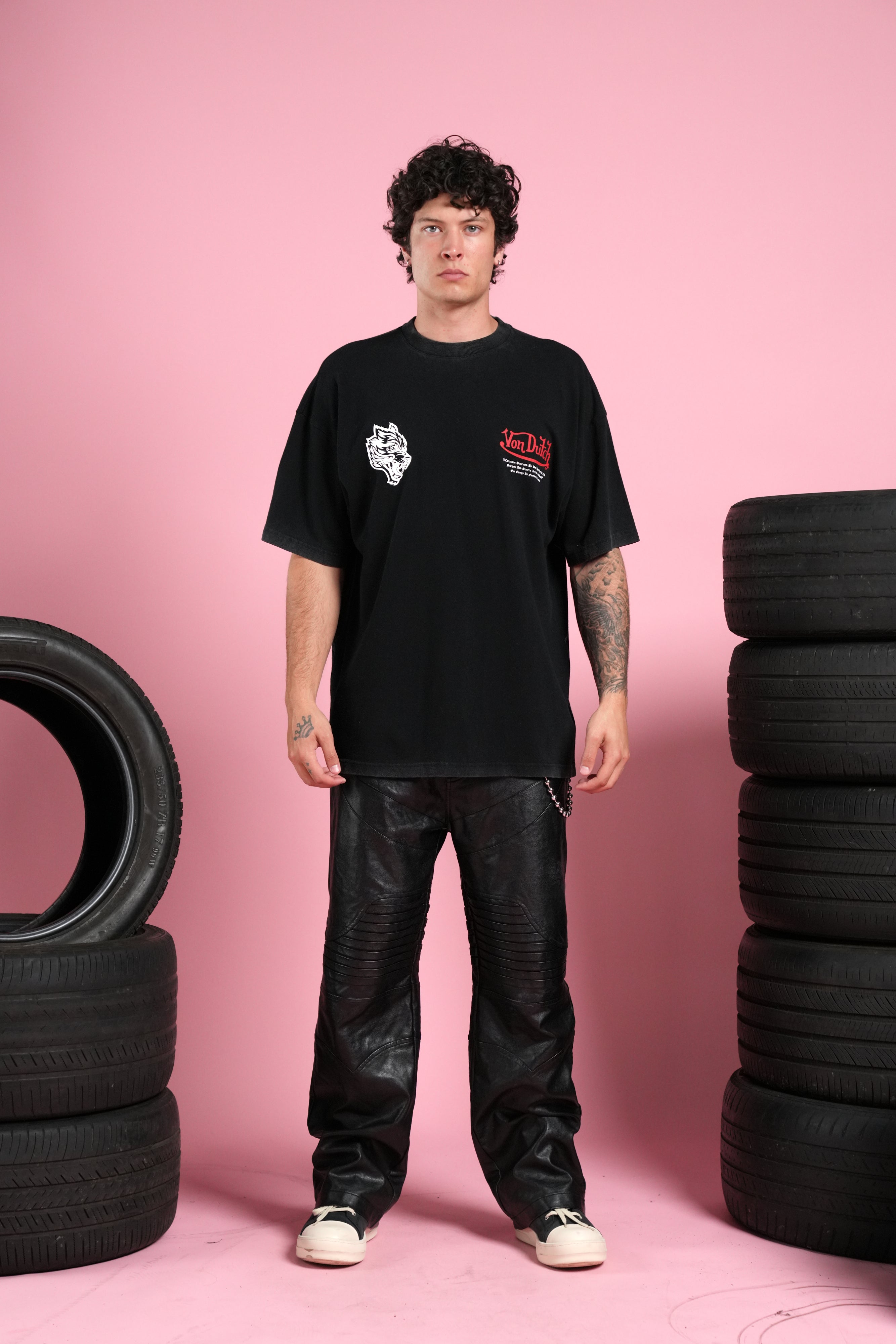 Eye Of The Beholder V2 Premium Oversized Tee in Black