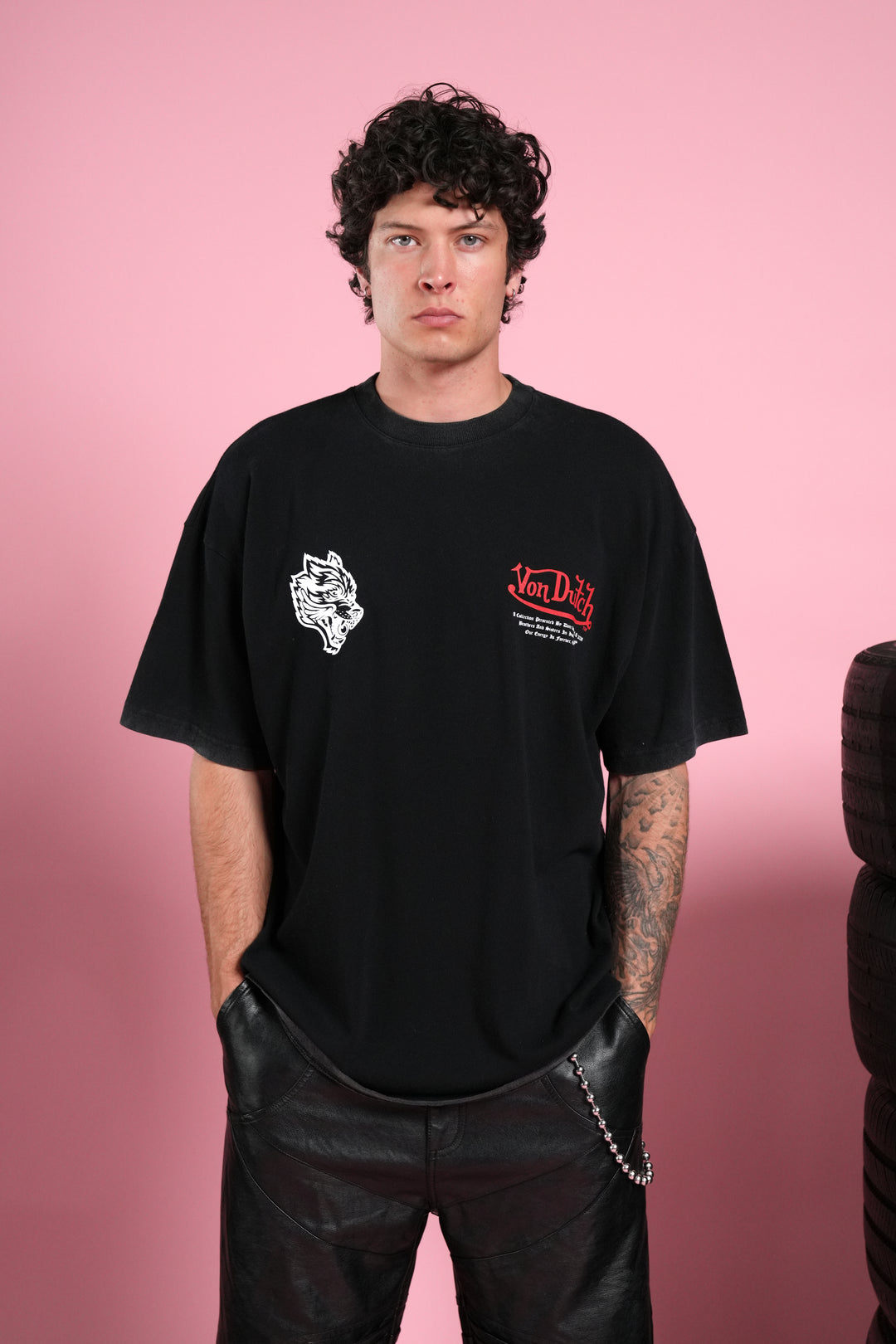 Eye Of The Beholder V2 Premium Oversized Tee in Black