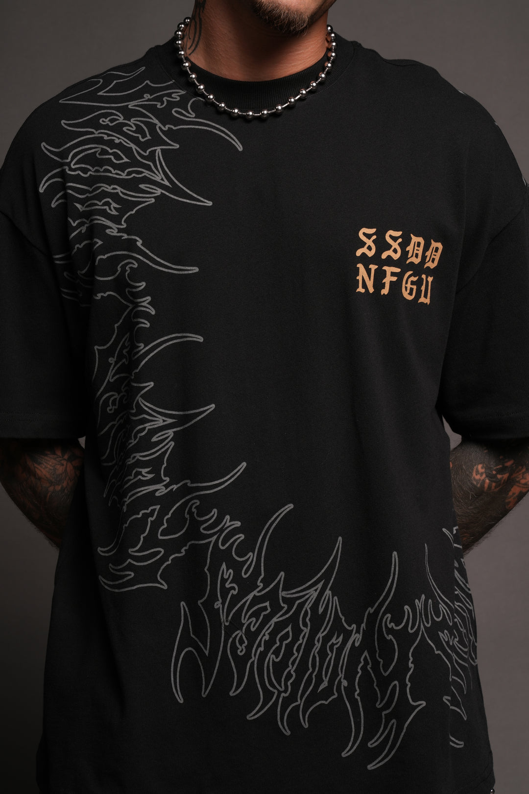 Cherub Hesh Premium Tee In Black
