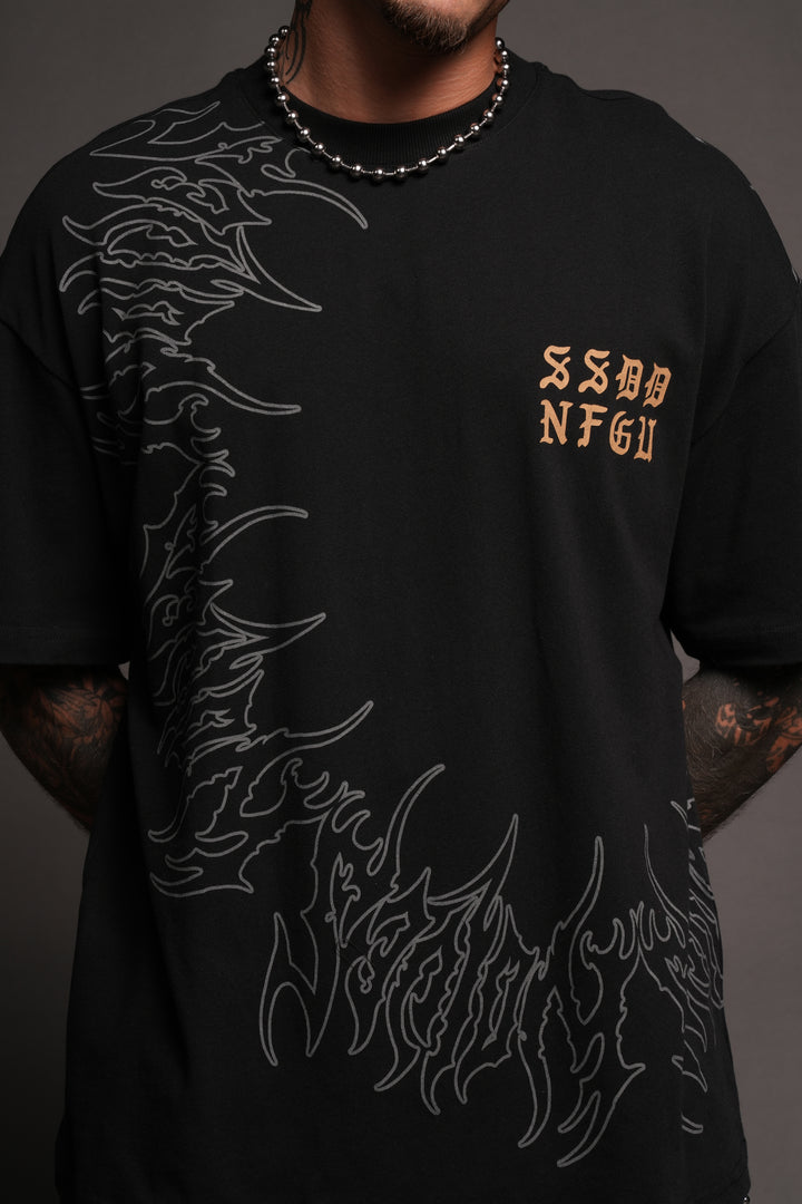 Cherub Hesh Premium Tee In Black