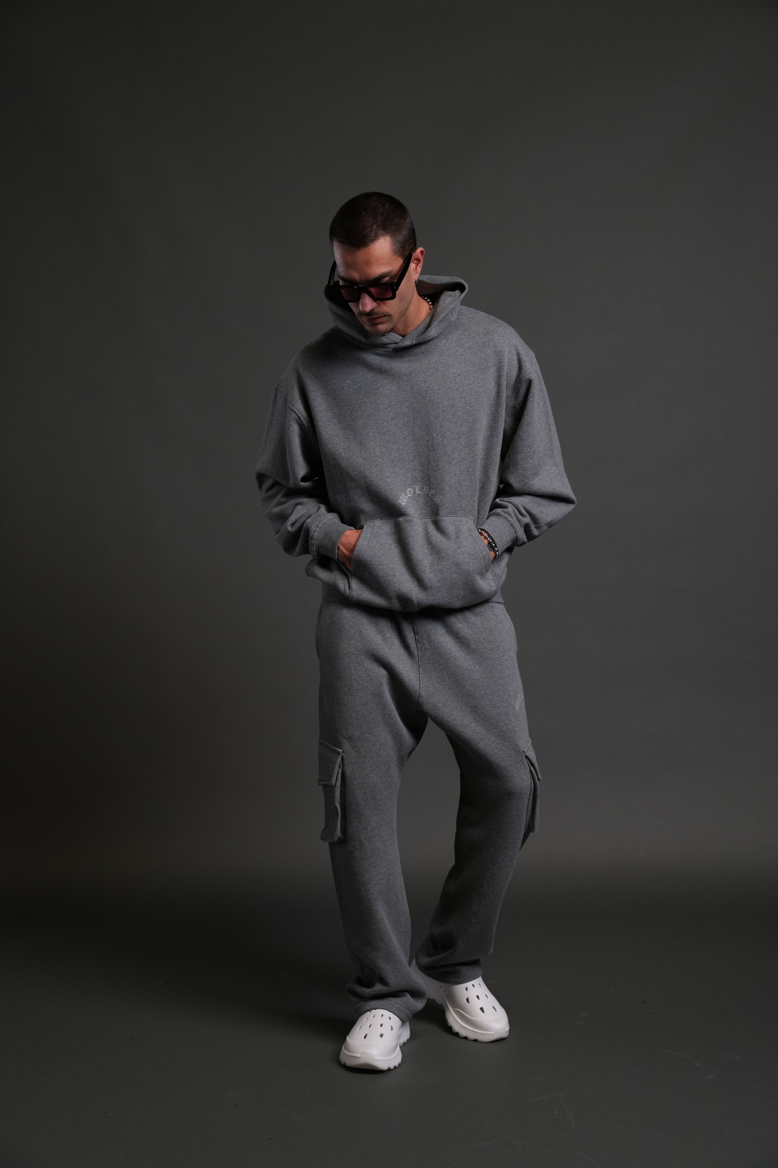 The Wolves & The Moth "Pierce" Hoodie in Darc Athletic