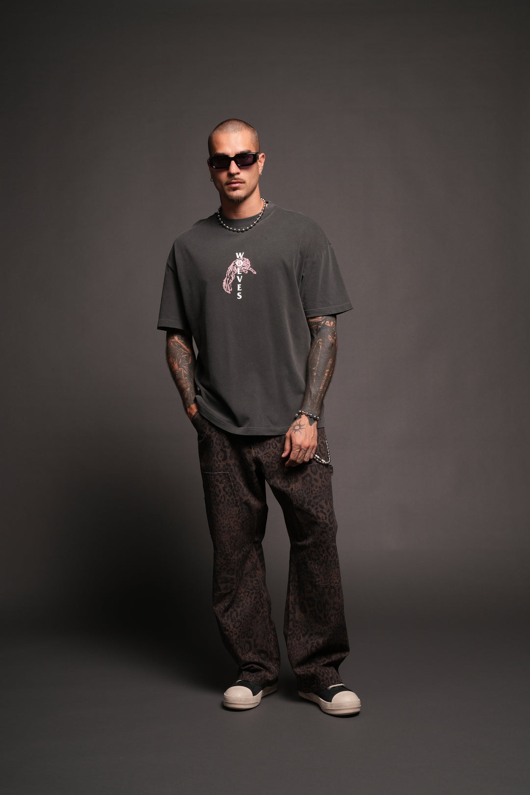 Leap Of Faith V2 Premium Tee In Wolf Gray