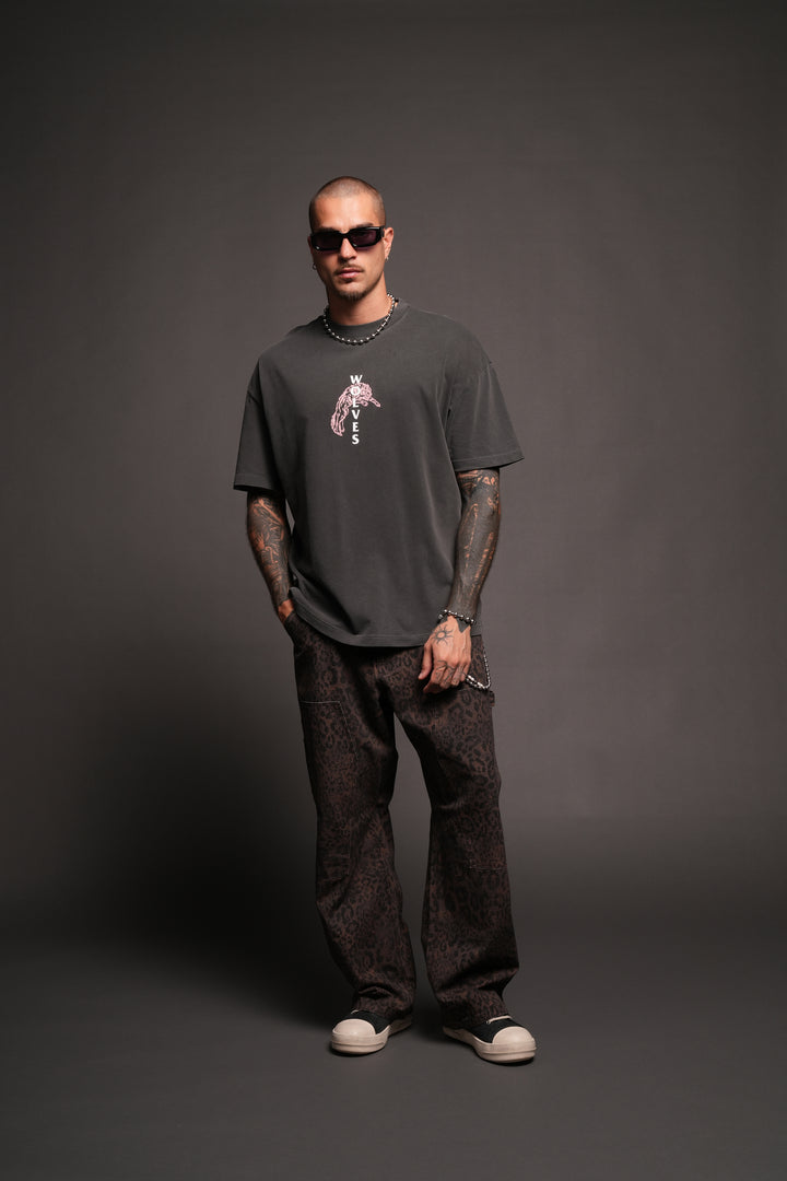 Leap Of Faith V2 Premium Tee In Wolf Gray