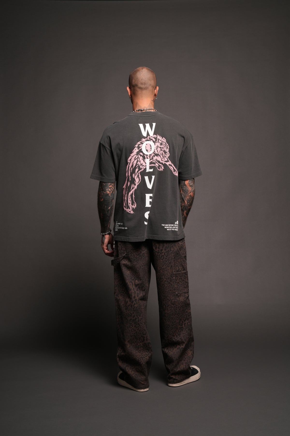 Leap Of Faith V2 Premium Tee In Wolf Gray